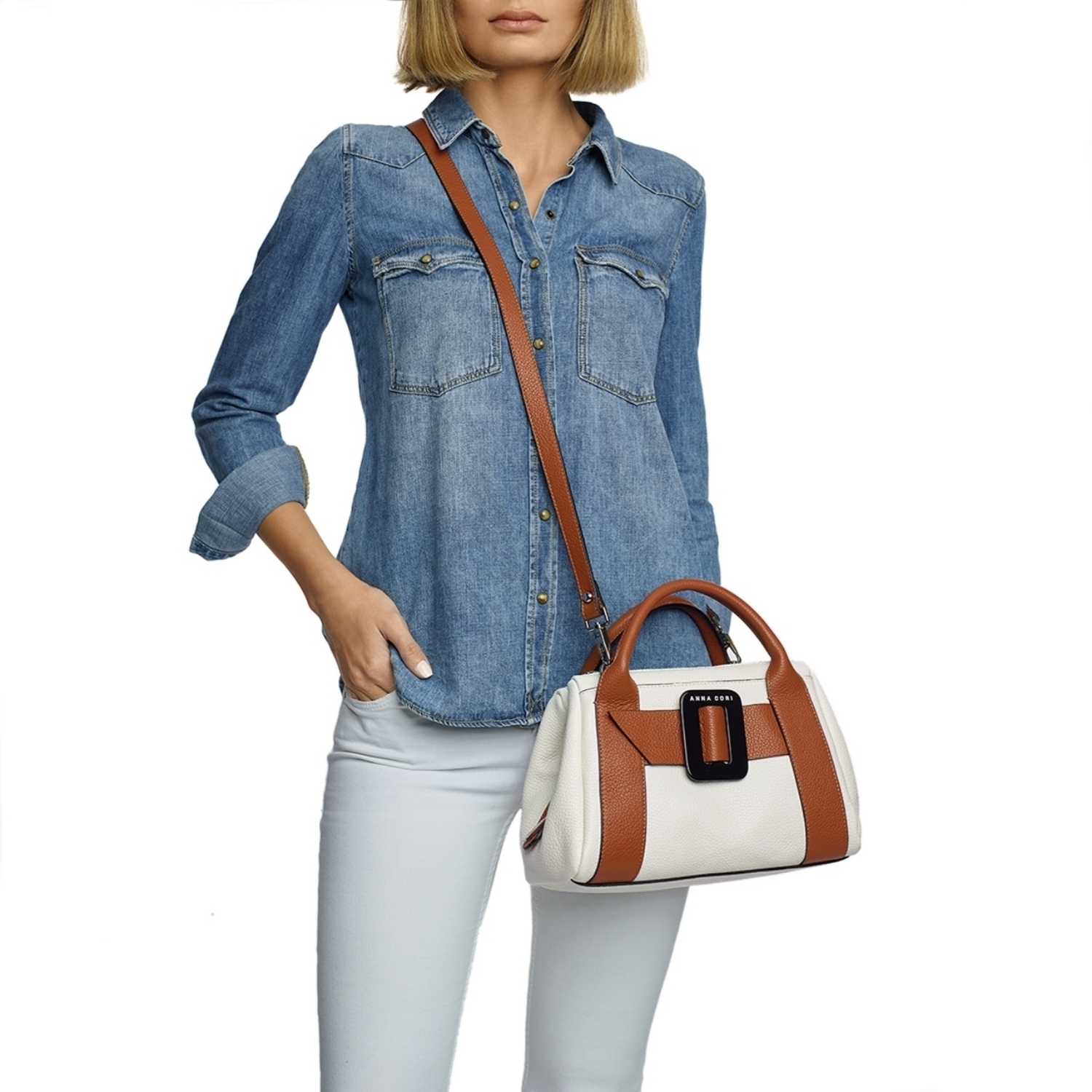 Picture of SORAYA Bott Alb+Cuoio