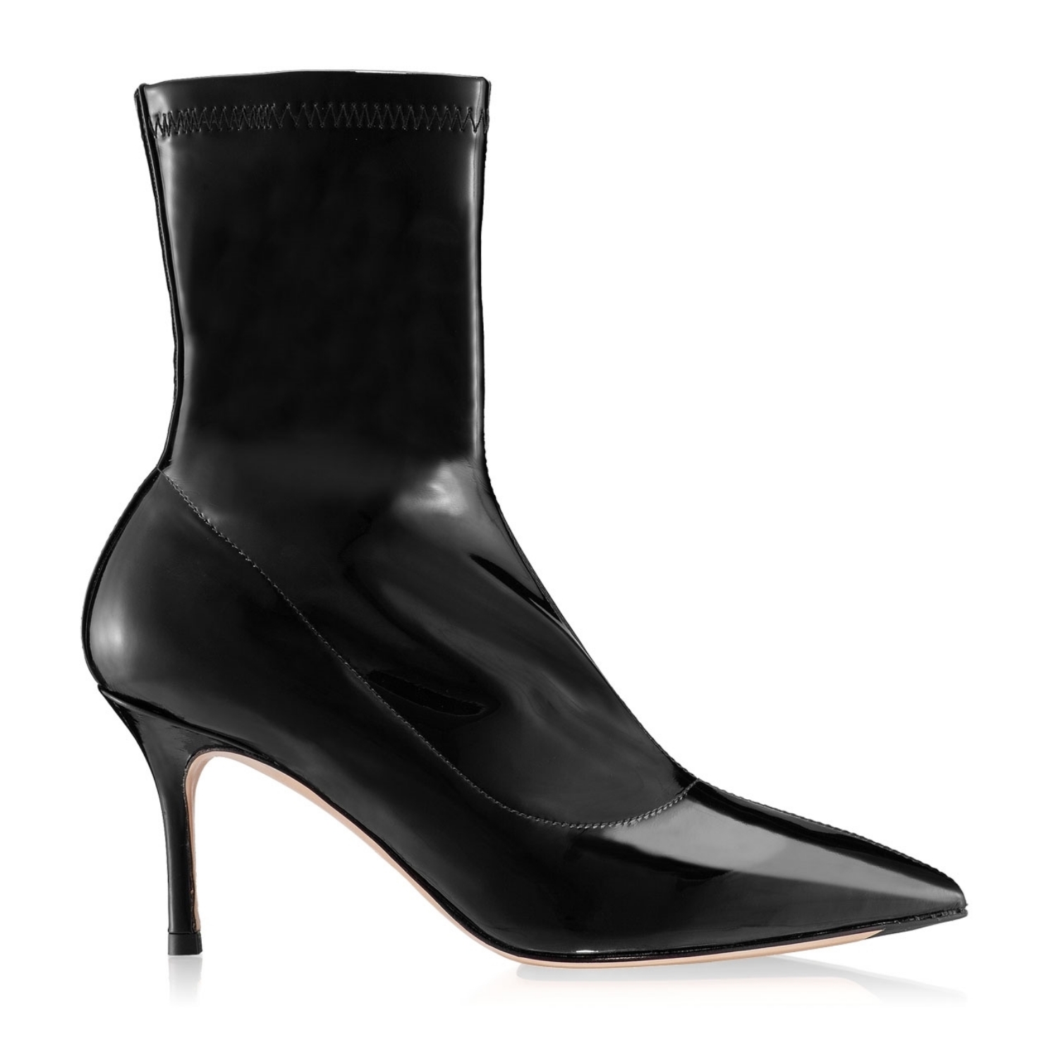 Imagine Botine dama 5754 Lac+Stretch Negru