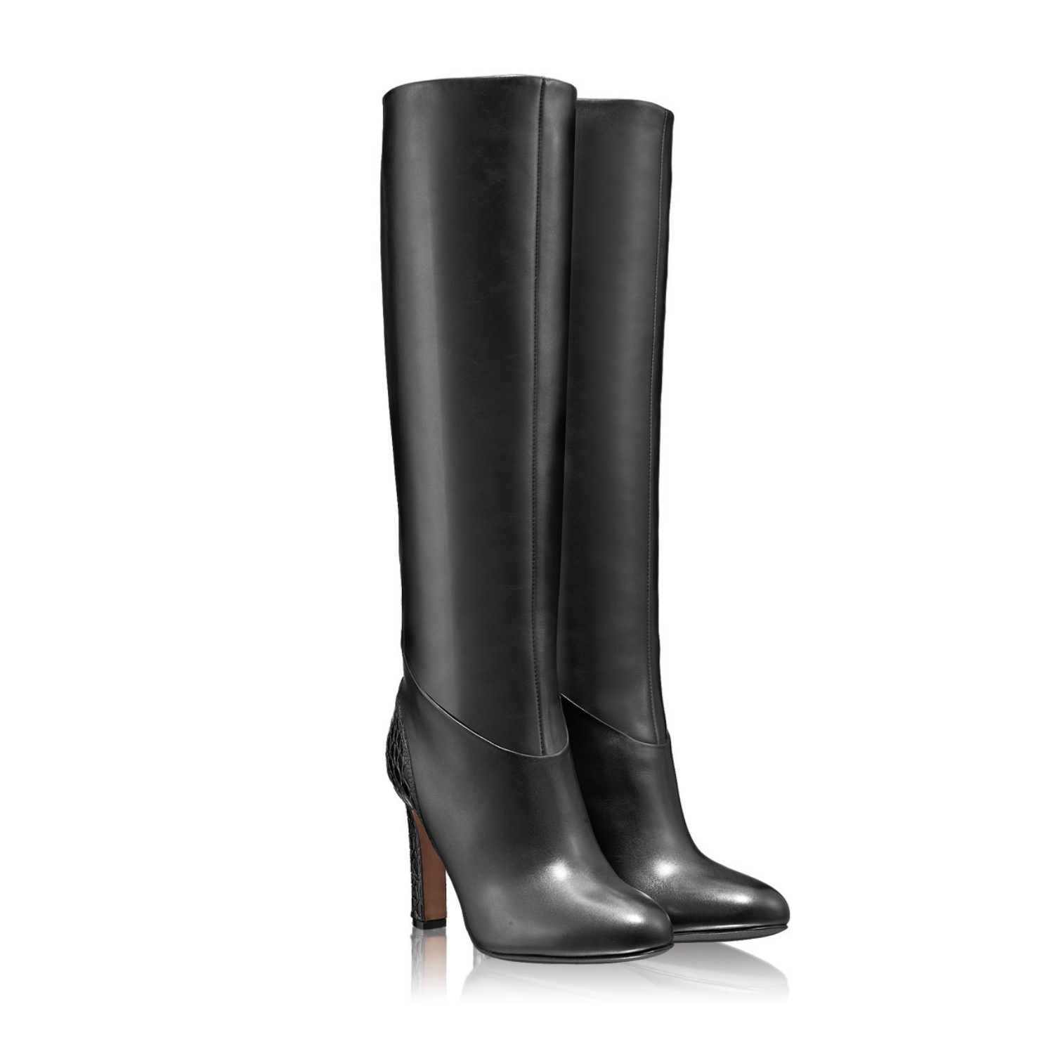 Imagine Cizme Dama 5601 Vitello+Cocco Negru 