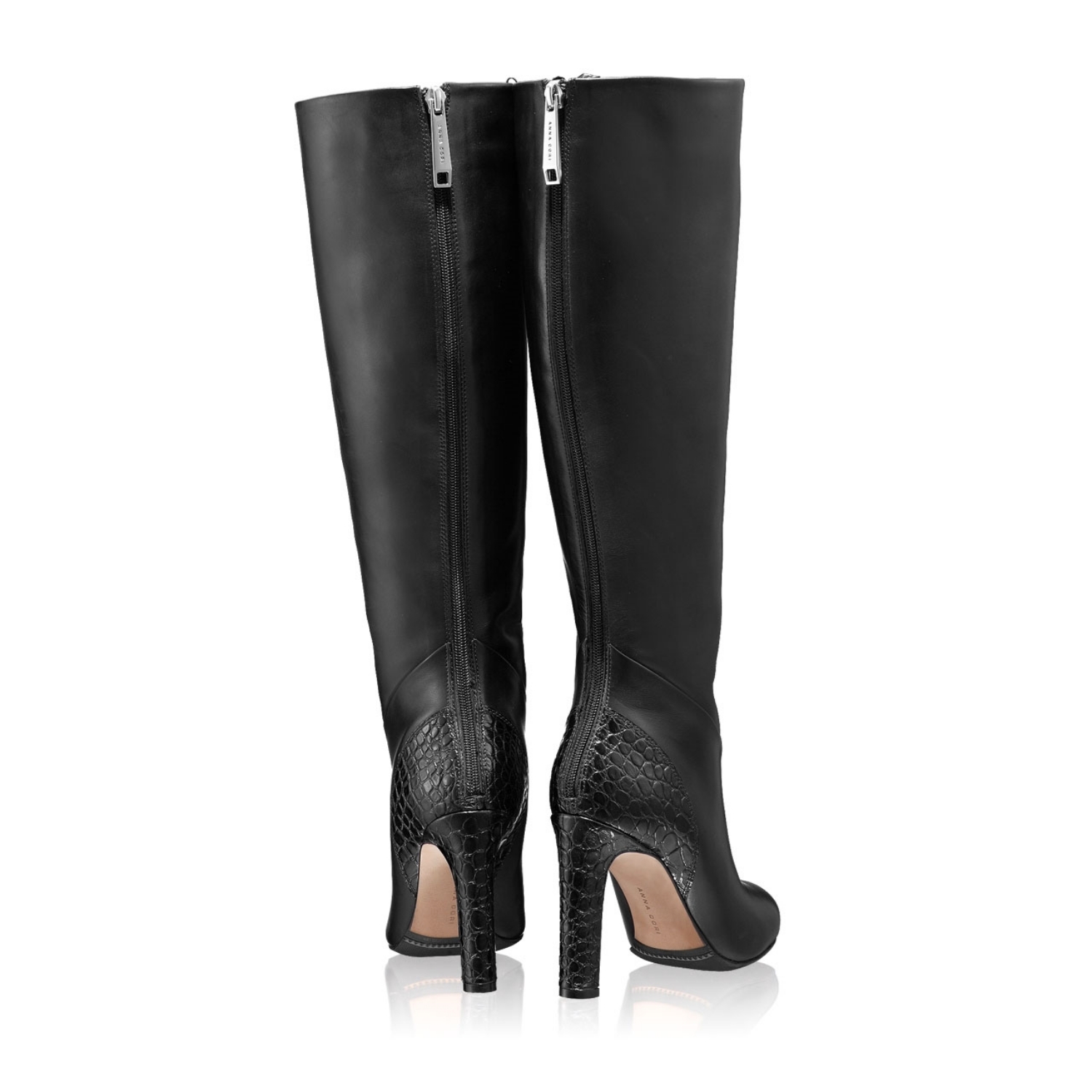 Imagine Cizme Dama 5601 Vitello+Cocco Negru 