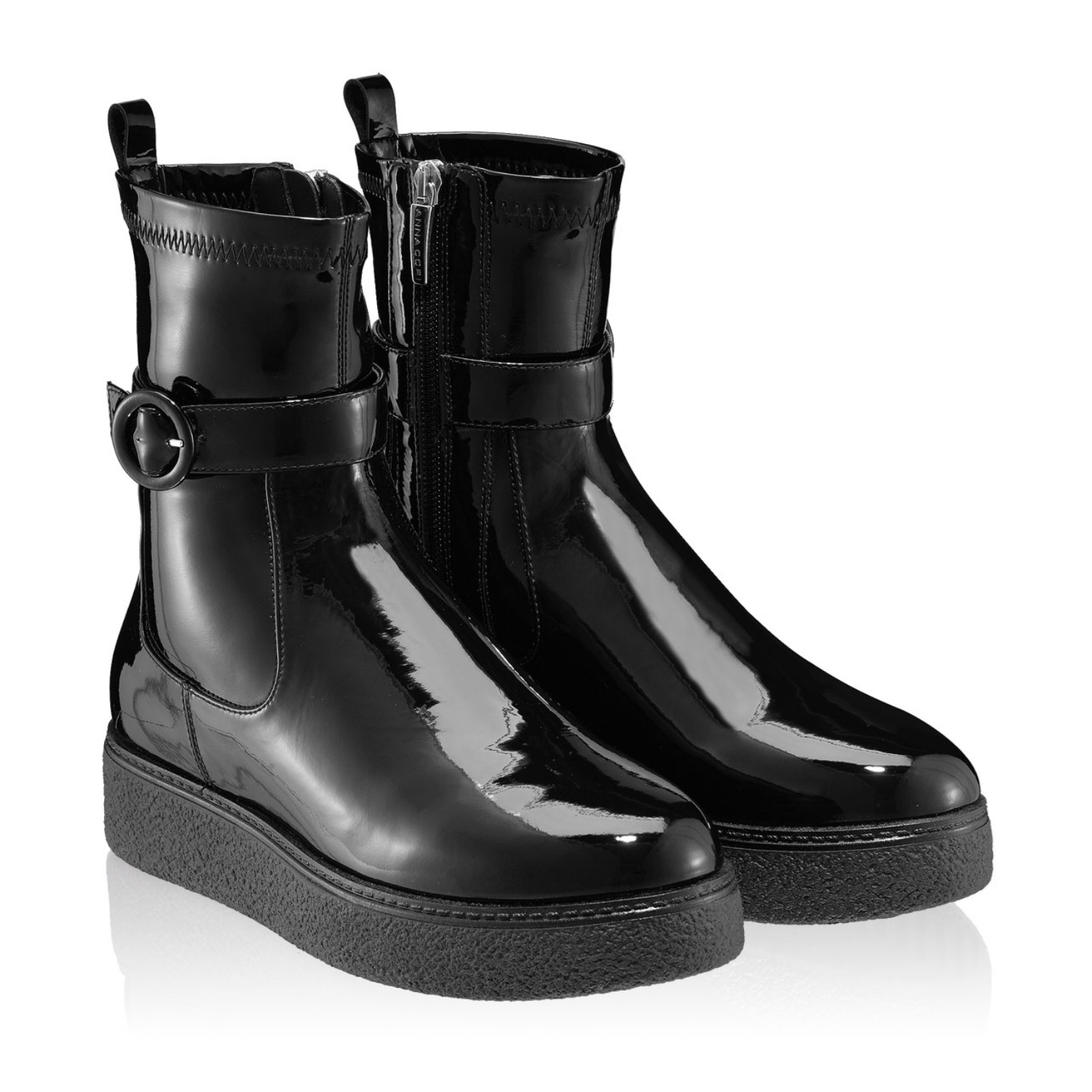 Imagine Ghete Dama 4732 Lac+Stretch Negru