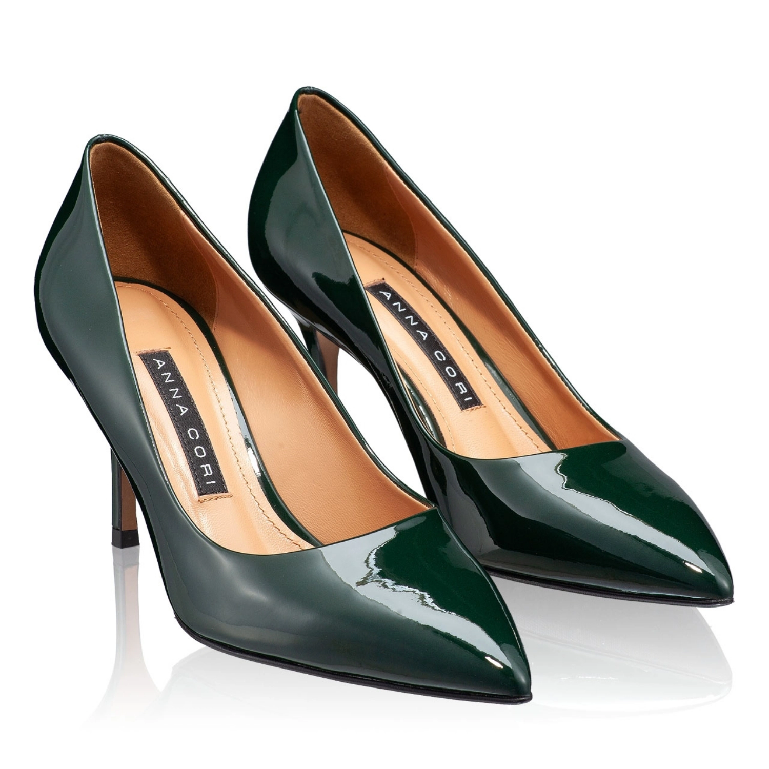 Imagine Pantofi eleganti dama 4416 Vernice Verde