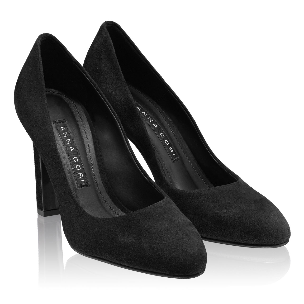 Imagine Pantofi Eleganti Dama 5587 Camoscio Negru