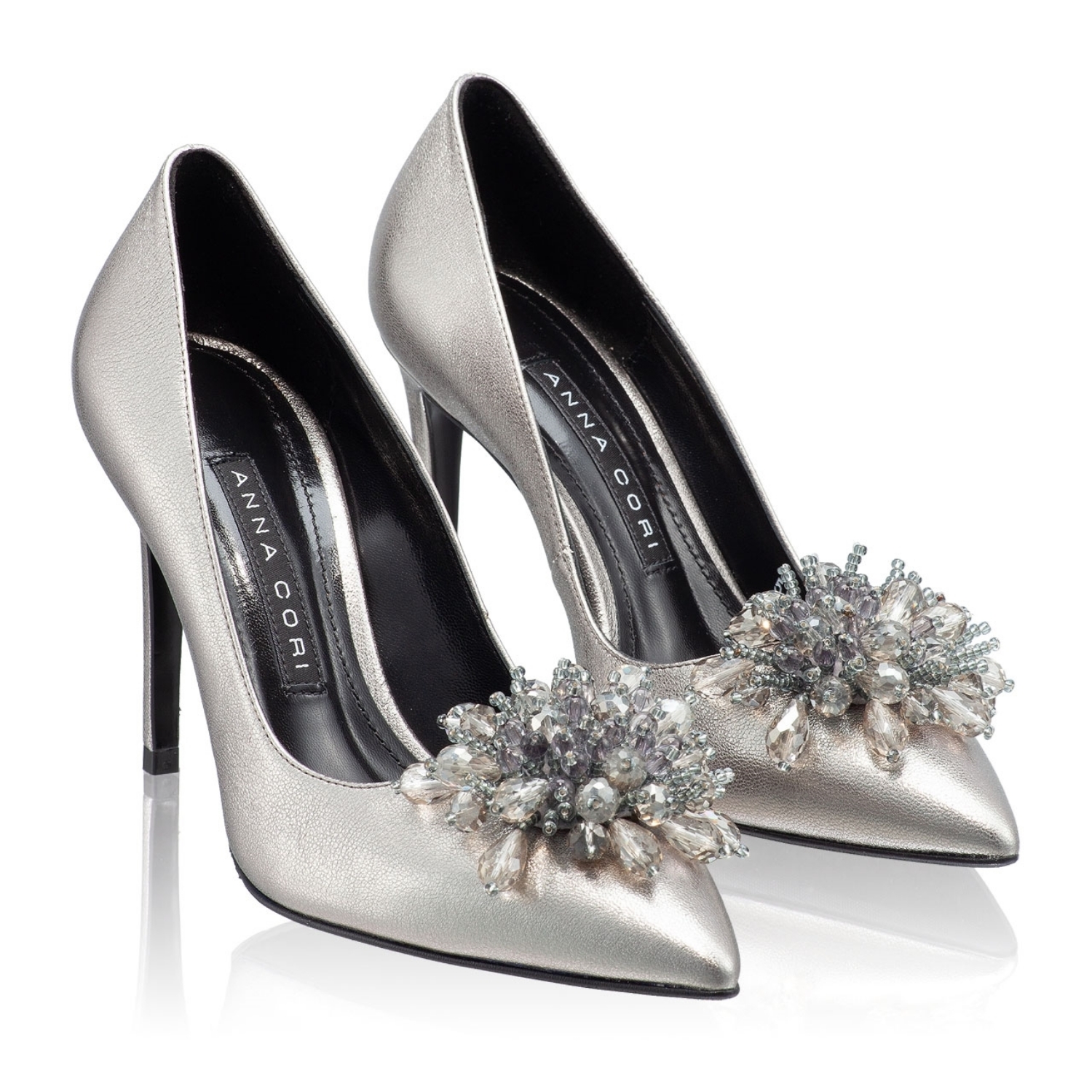 Imagine Pantofi eleganti dama 5623 Lamin Titanium