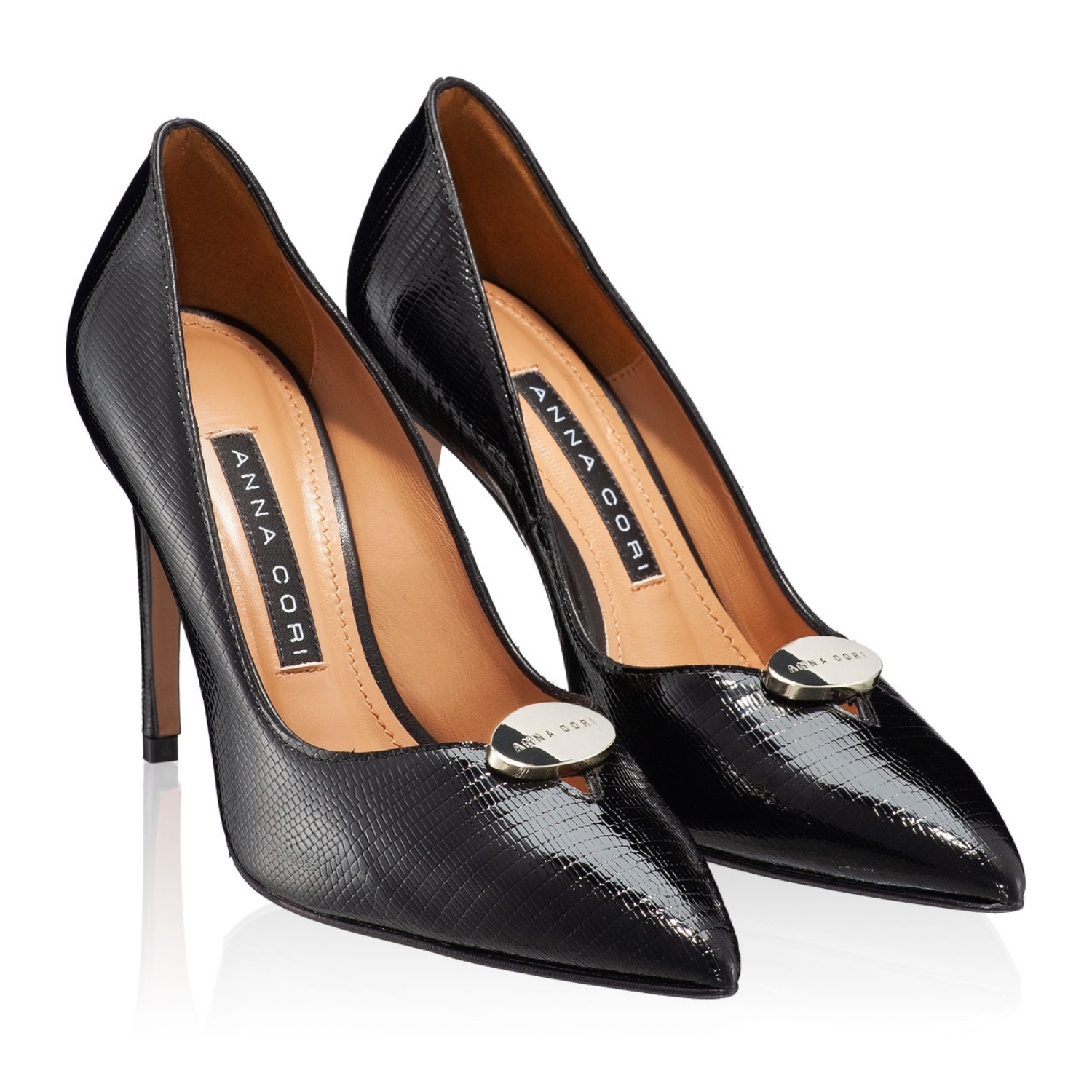 Imagine Pantofi eleganti dama 5598 Viperina Negru