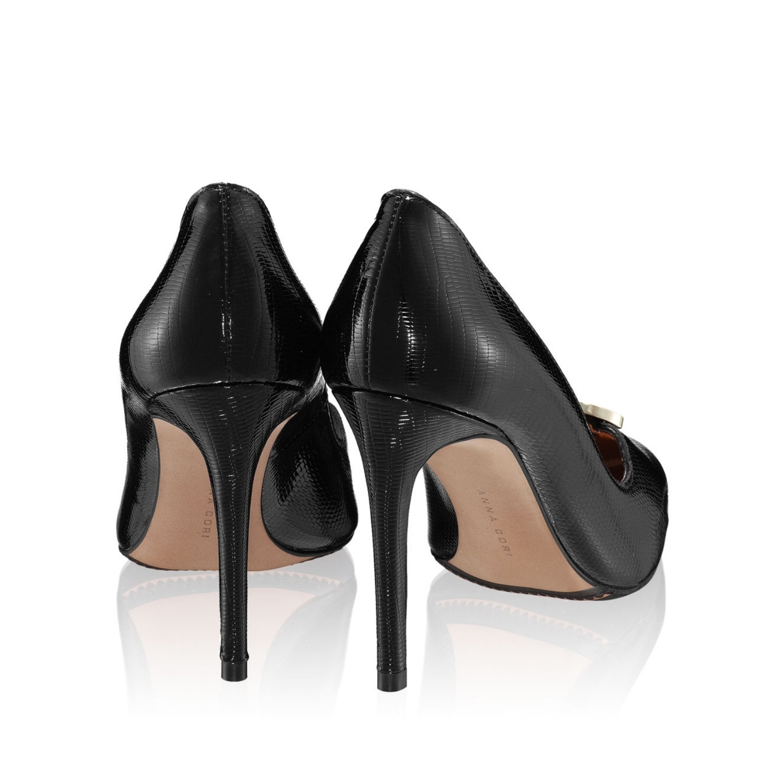 Imagine Pantofi eleganti dama 5598 Viperina Negru