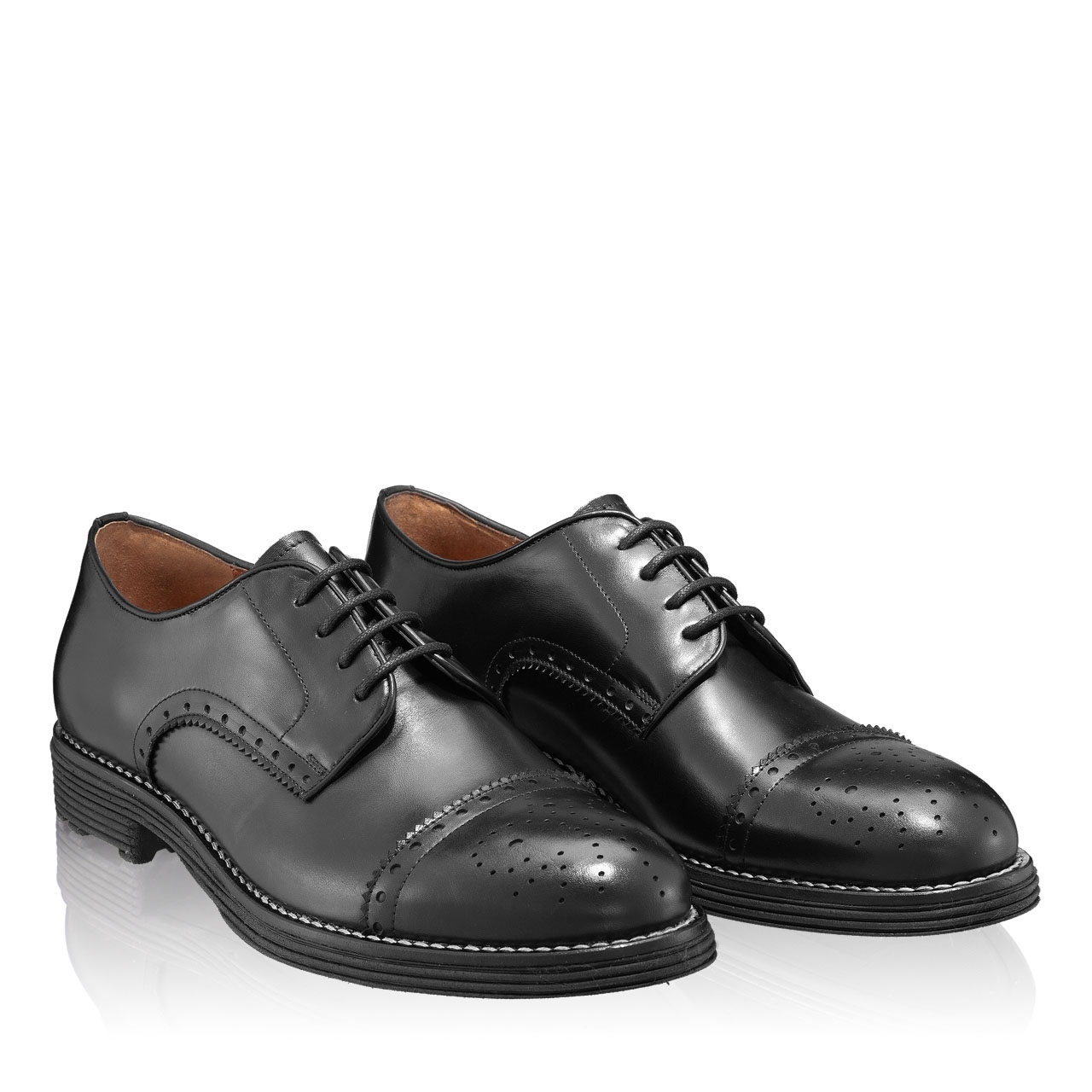 Imagine Pantofi Casual Barbati 6610 Vitello Negru
