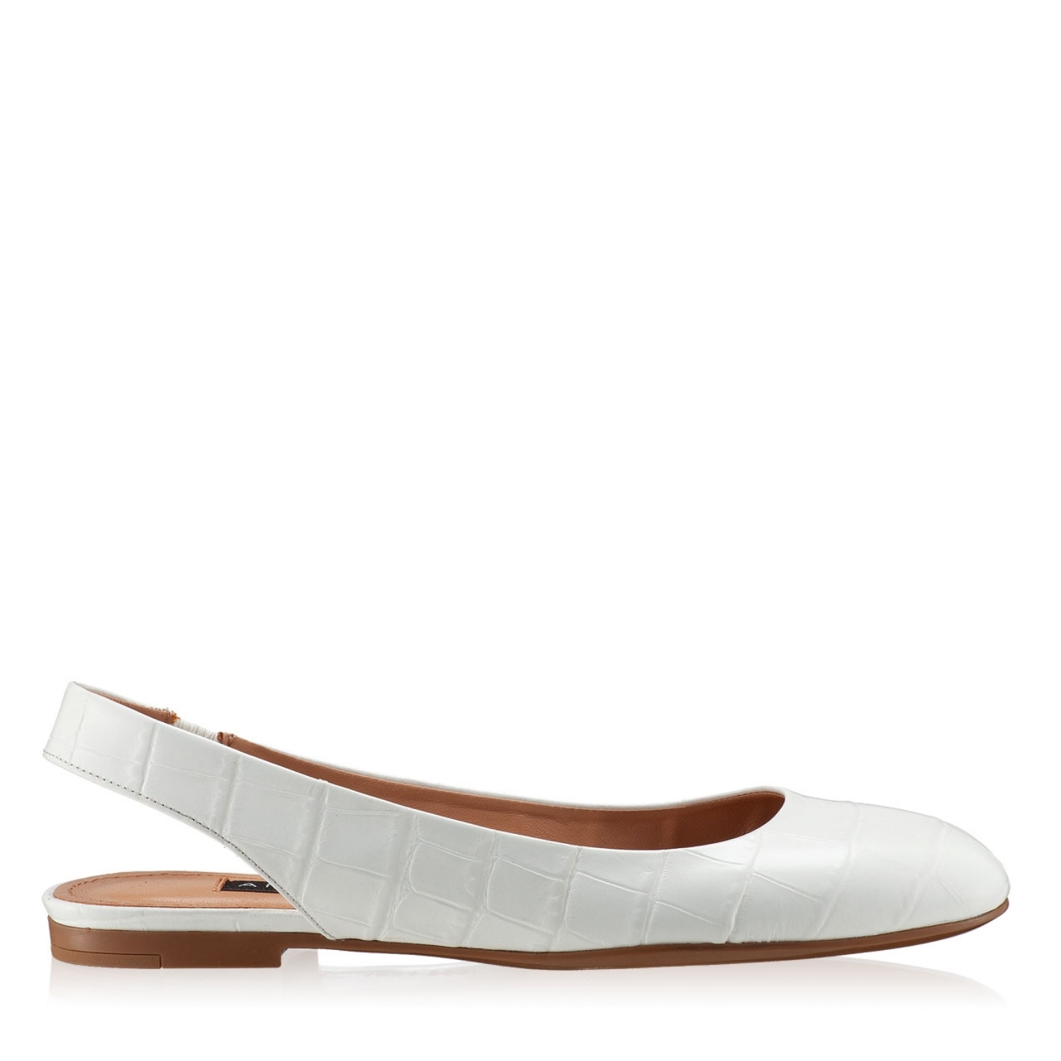 Balerini Dama 5545 Croco Alb