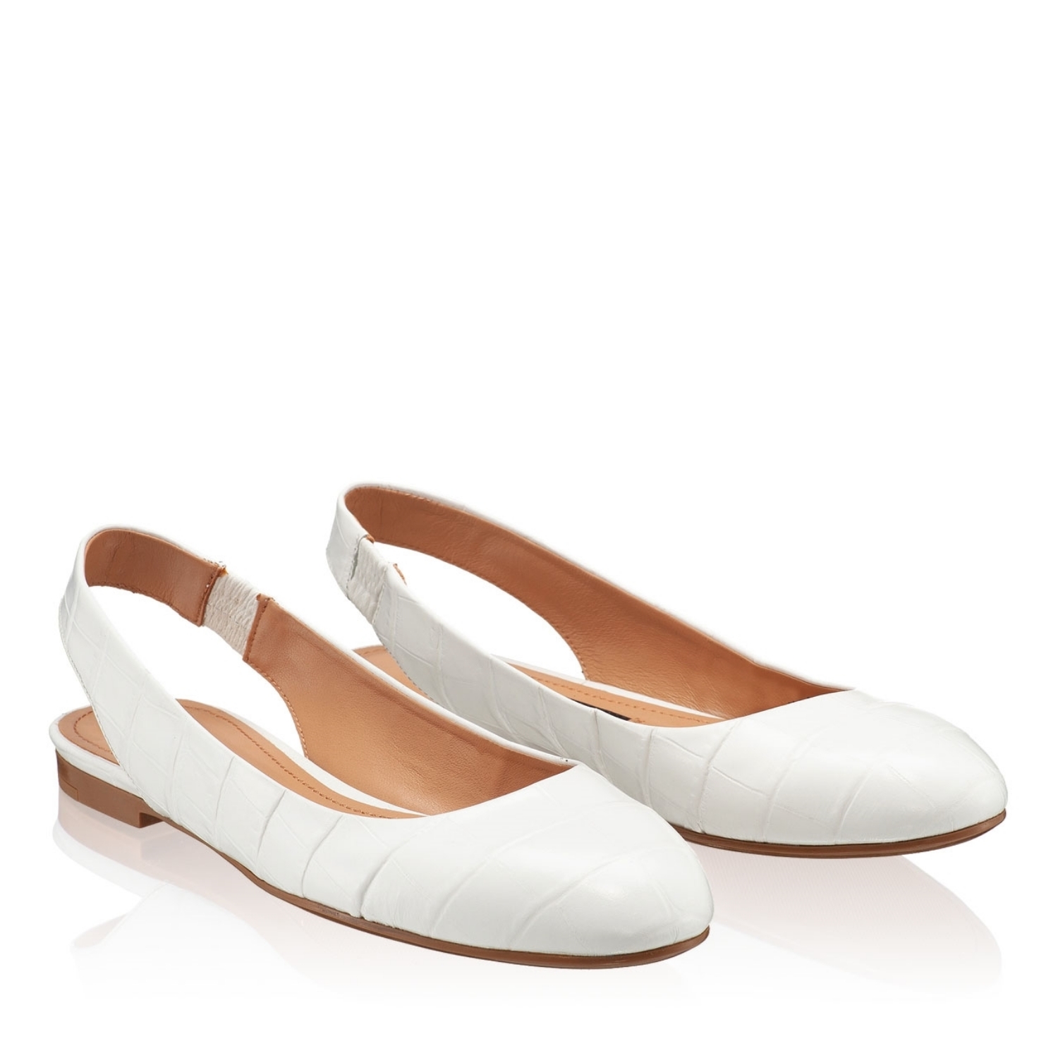 Imagine Balerini Dama 5545 Croco Alb