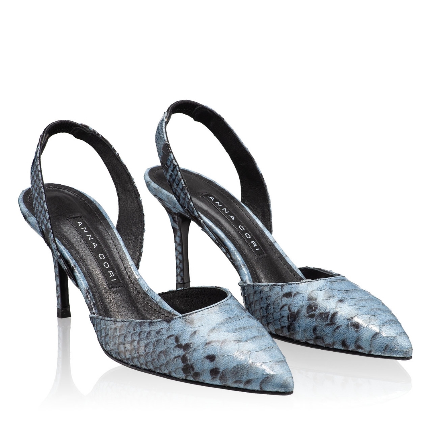 Imagine Pantofi Decupati Dama 5726 Pytone Turchese