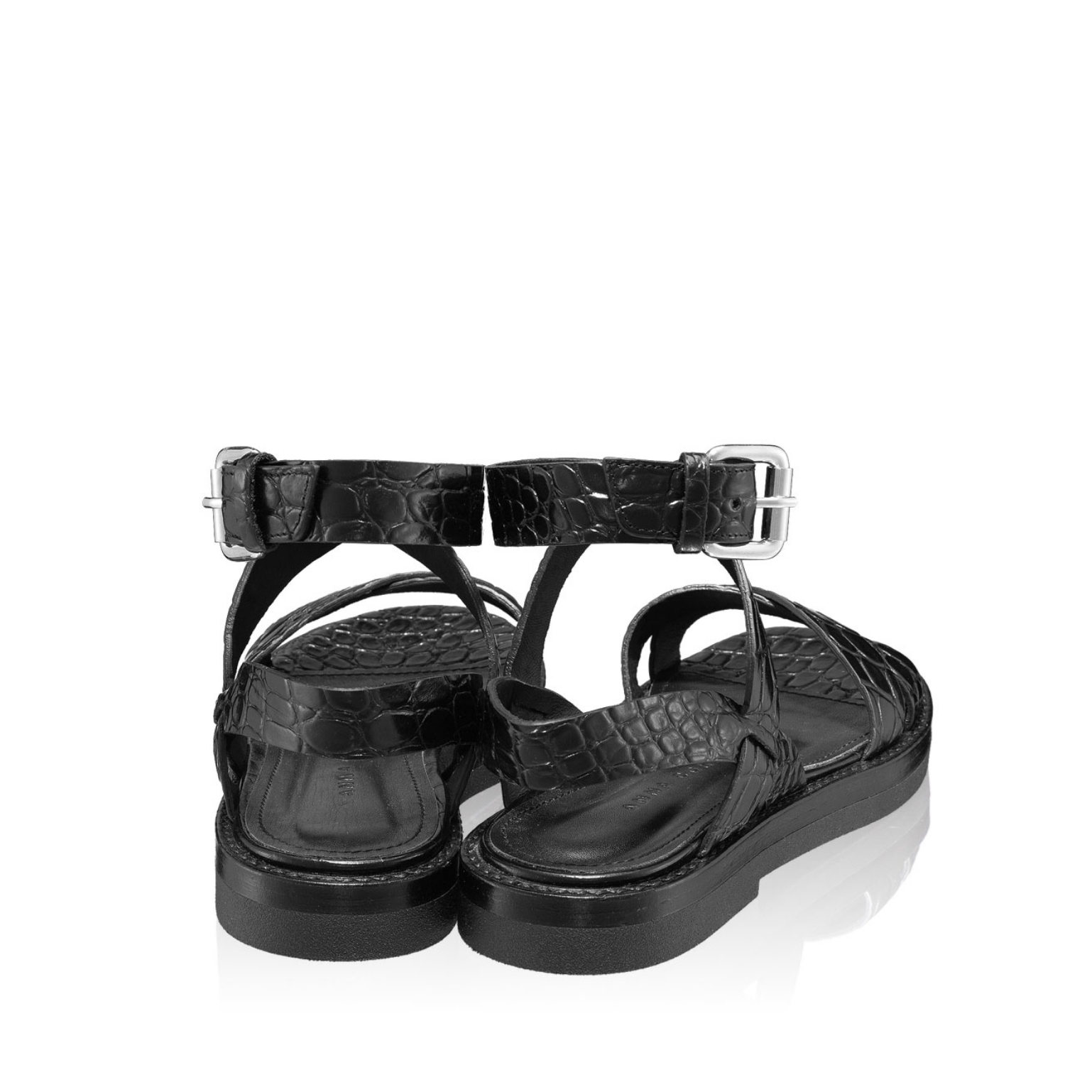 Imagine Sandale Dama 5530 Croco Negru