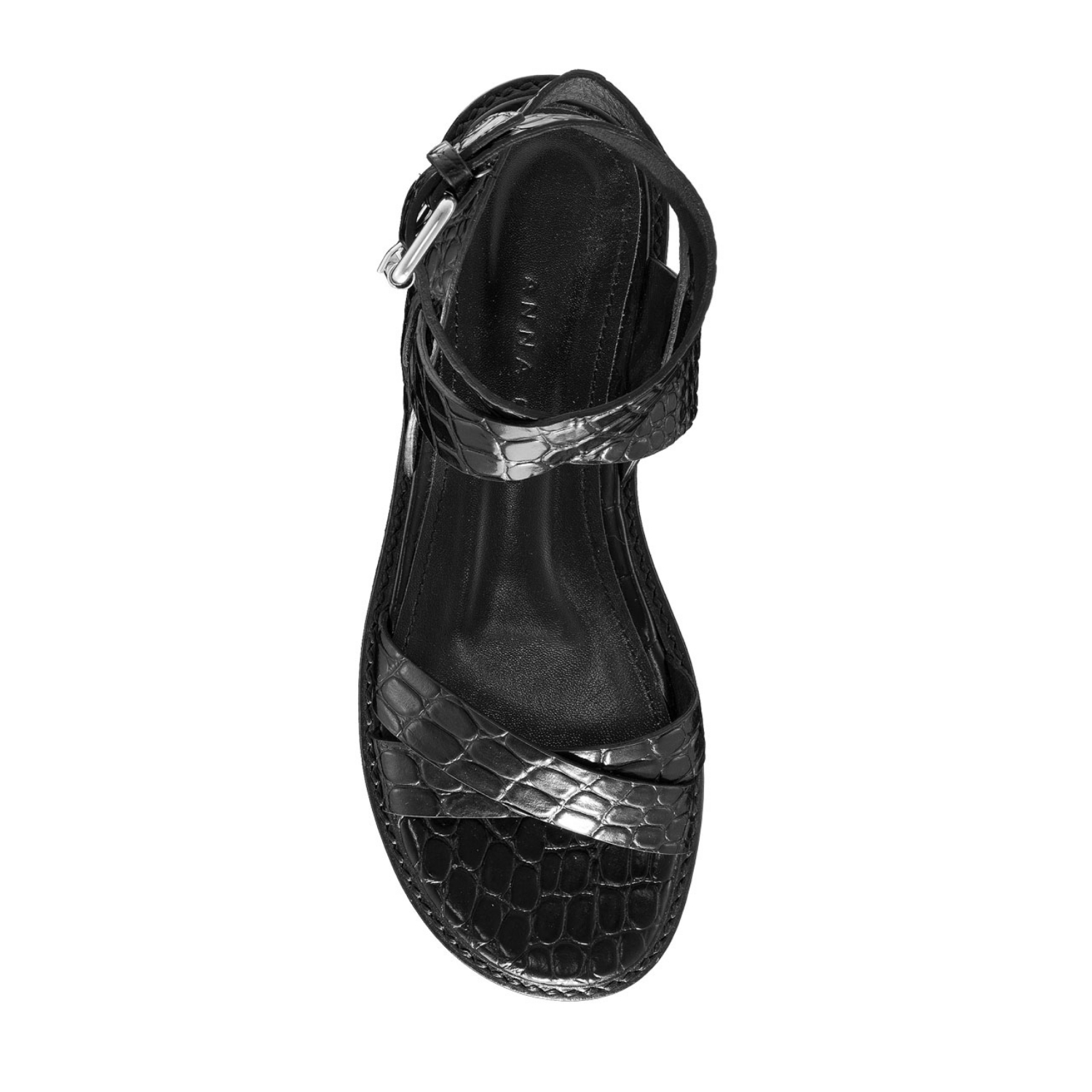 Imagine Sandale Dama 5530 Croco Negru