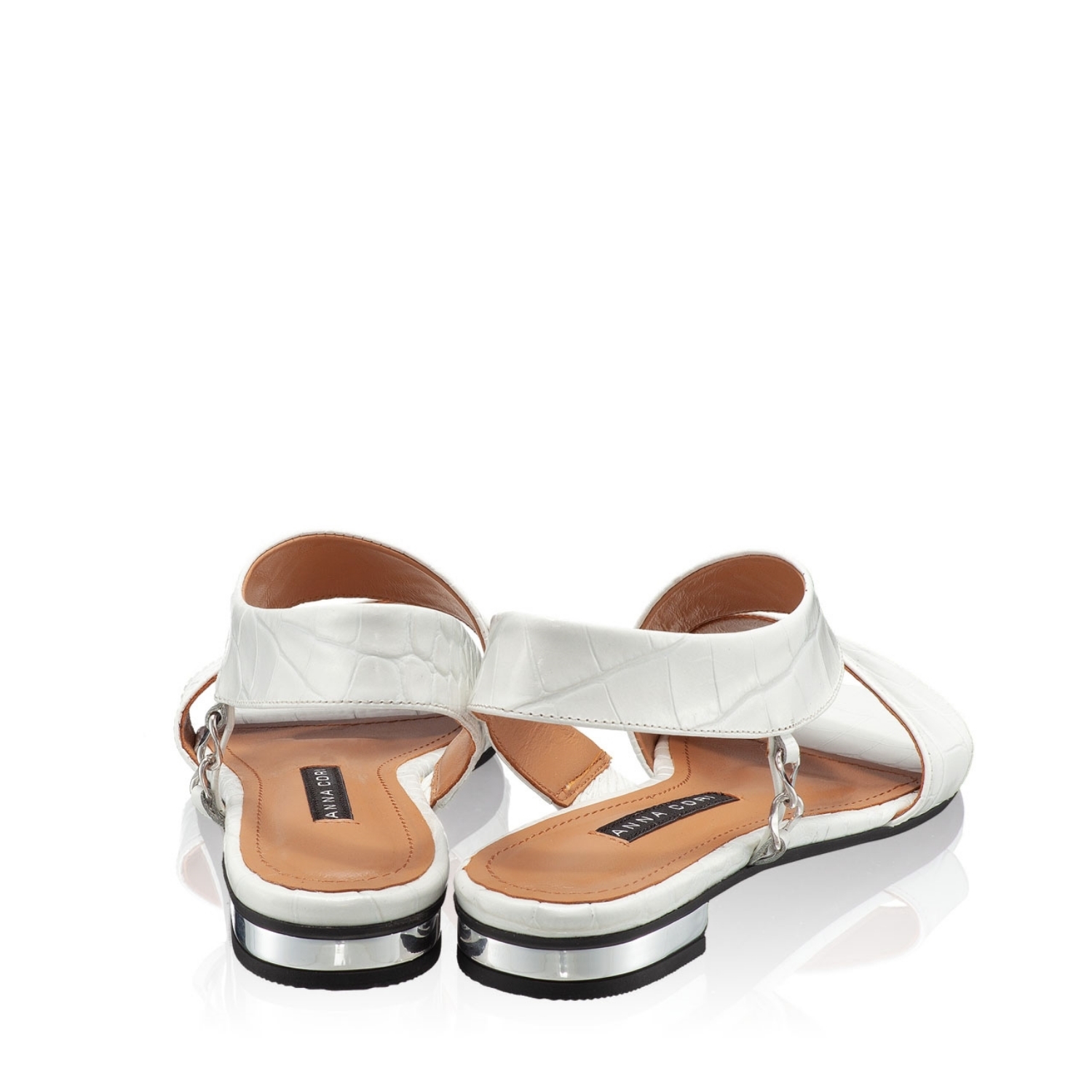 Imagine Sandale Dama 5840 Croco Alb