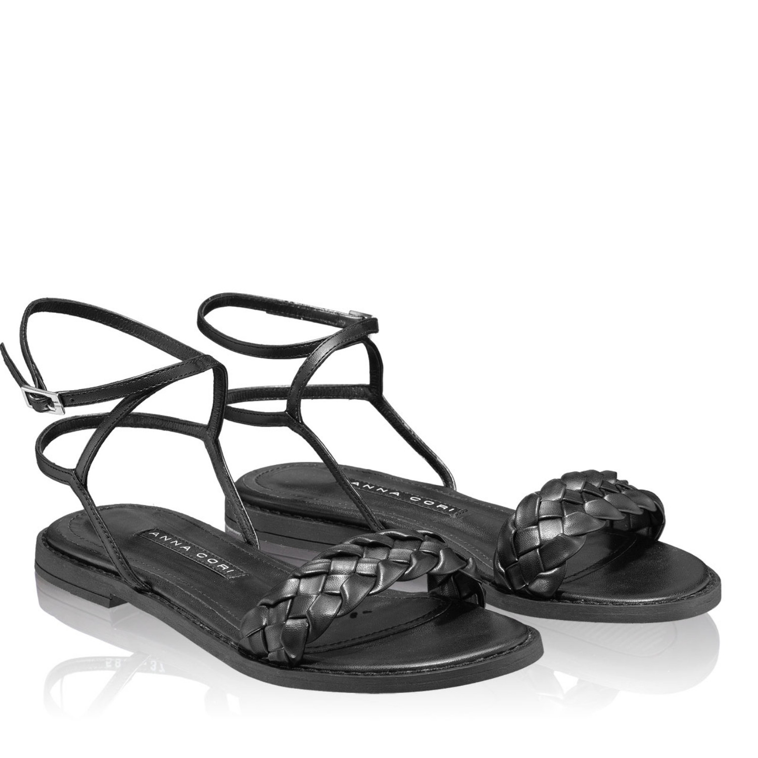 Imagine Sandale Dama 5865 Intreccio Negru