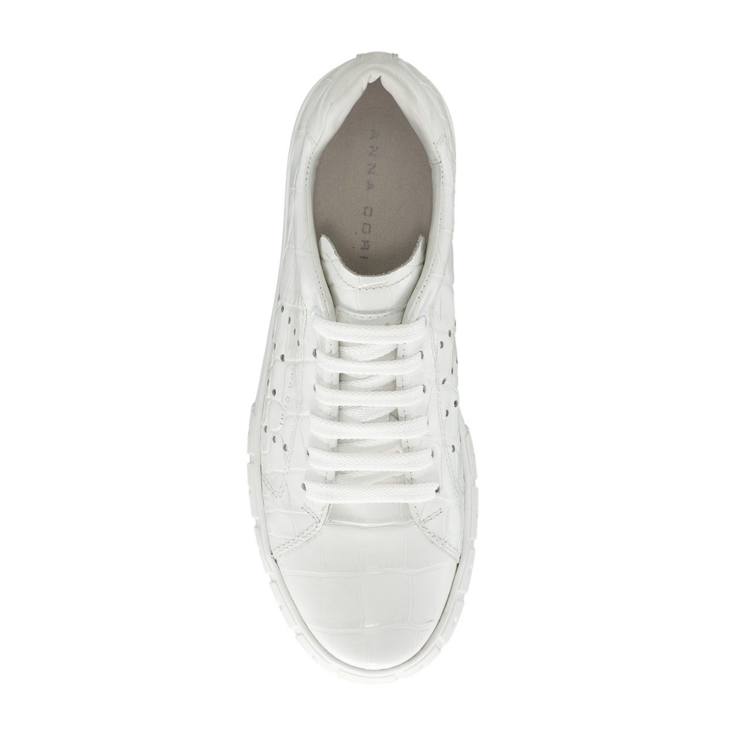 Imagine Pantofi Sport Dama 5909 Croco Alb