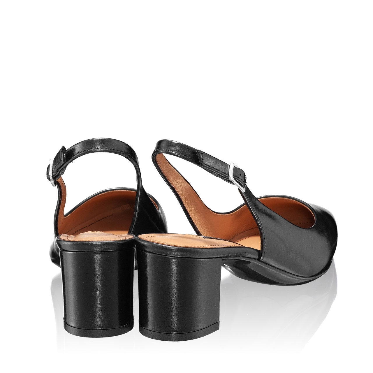Imagine Pantofi Decupați Damă 5907 Vitello Negru