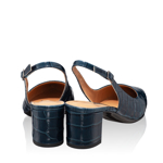 Imagine Pantofi Decupati Dama 5907 Croco Blue