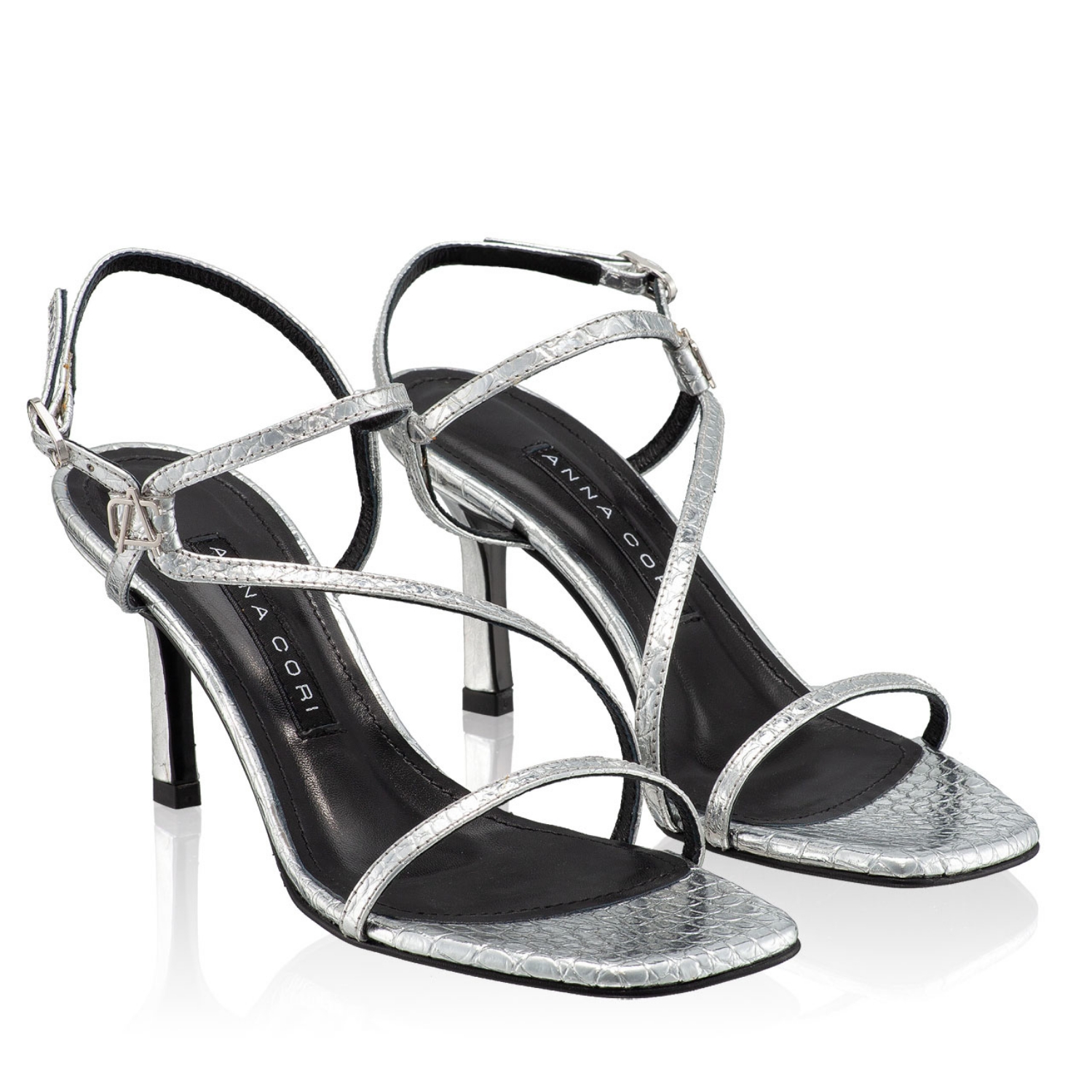 Imagine Sandale Dama 5880 Croco Argento