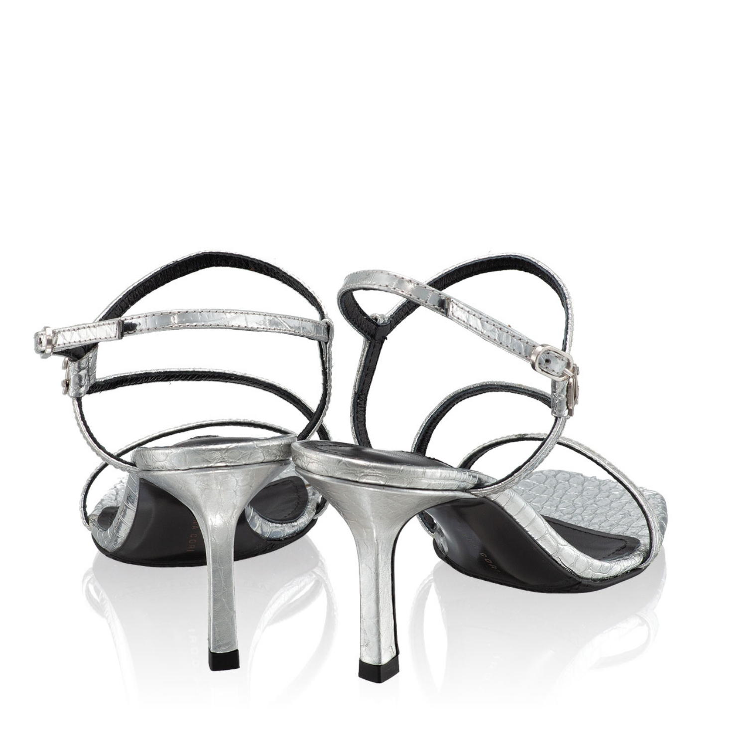 Imagine Sandale Dama 5880 Croco Argento