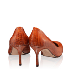 Imagine Pantofi eleganti dama 4416 Croco Cuoio