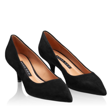 Pantofi Eleganti Dama 4716 Camoscio Negru