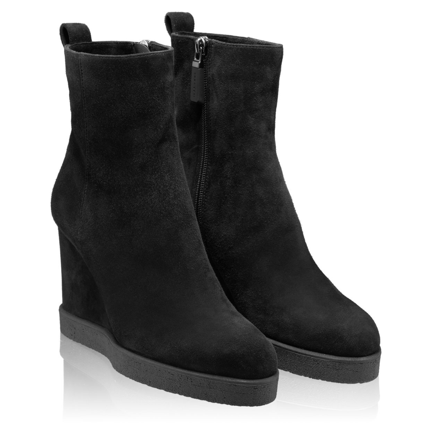 Imagine Botine Dama 5939 Camoscio Negru