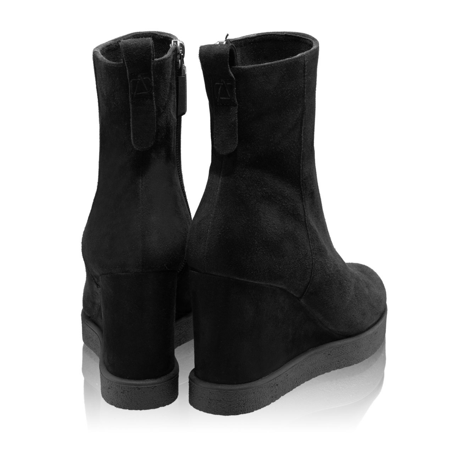 Imagine Botine Dama 5939 Camoscio Negru
