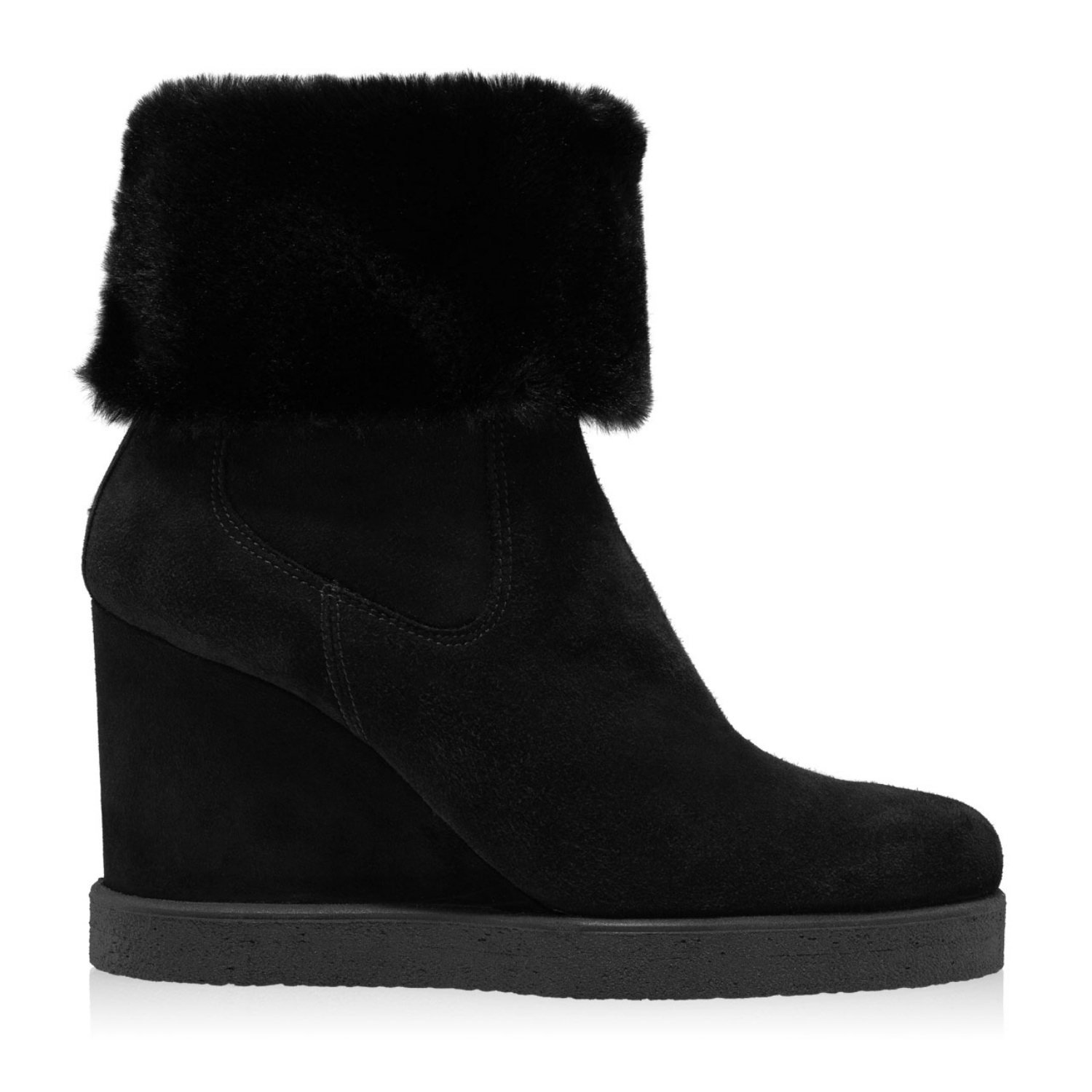 Imagine Botine Dama 5940 Camoscio Negru