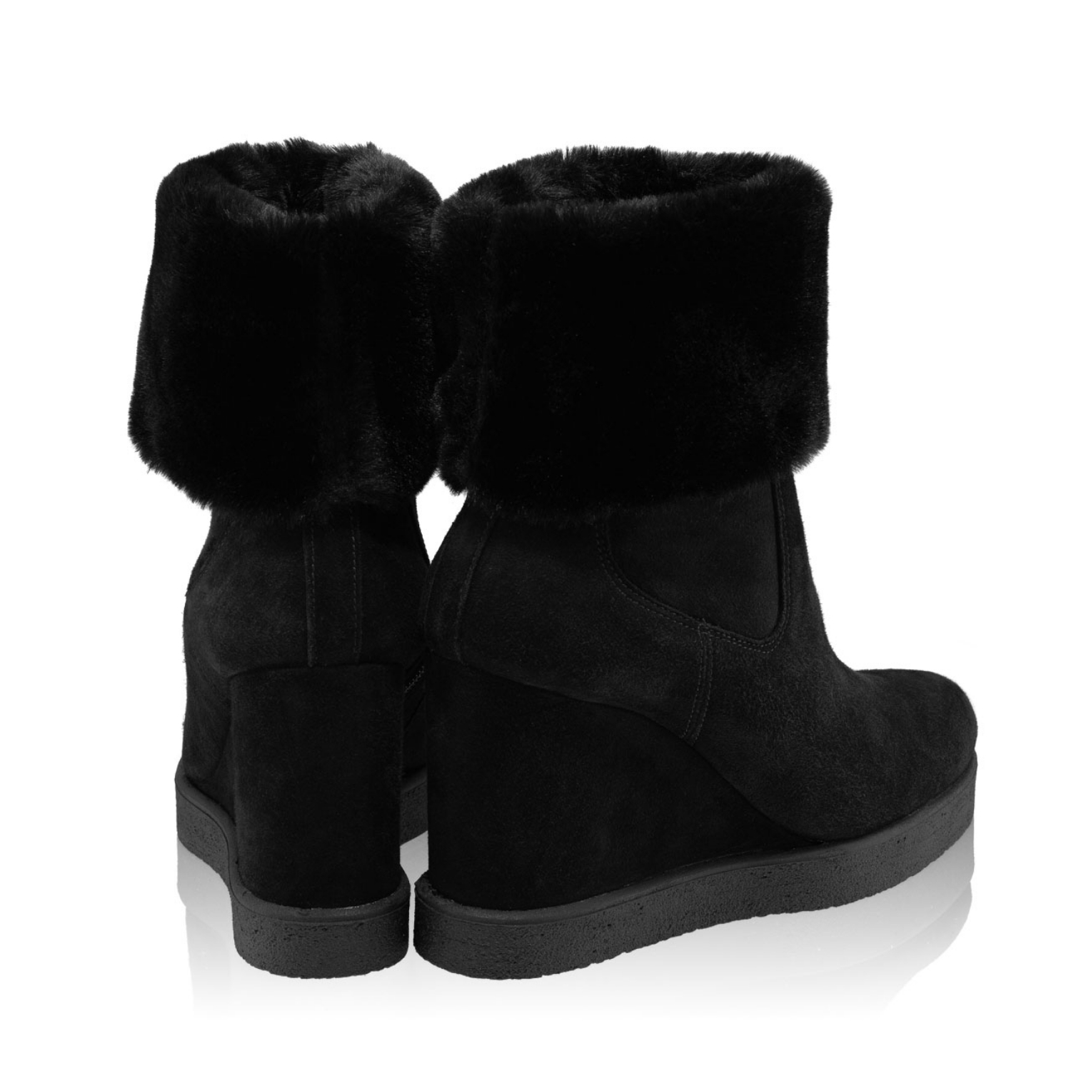 Imagine Botine Dama 5940 Camoscio Negru