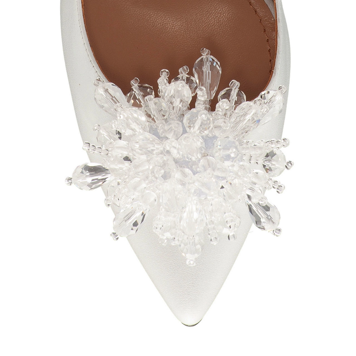 Imagine Pantofi Eleganti Dama 5623 Vitello Alb Perlat