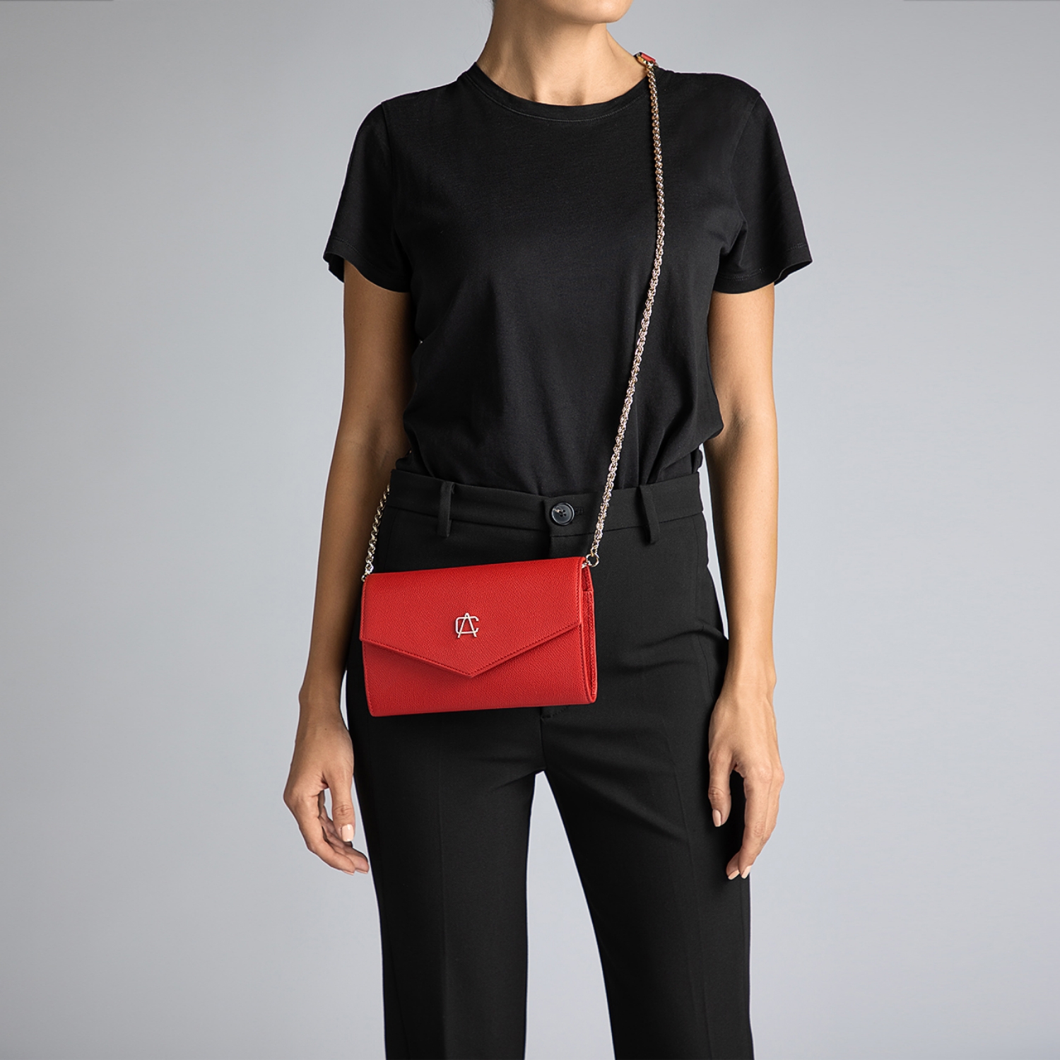 Imagine AVIANA SAFFIANO ROȘU