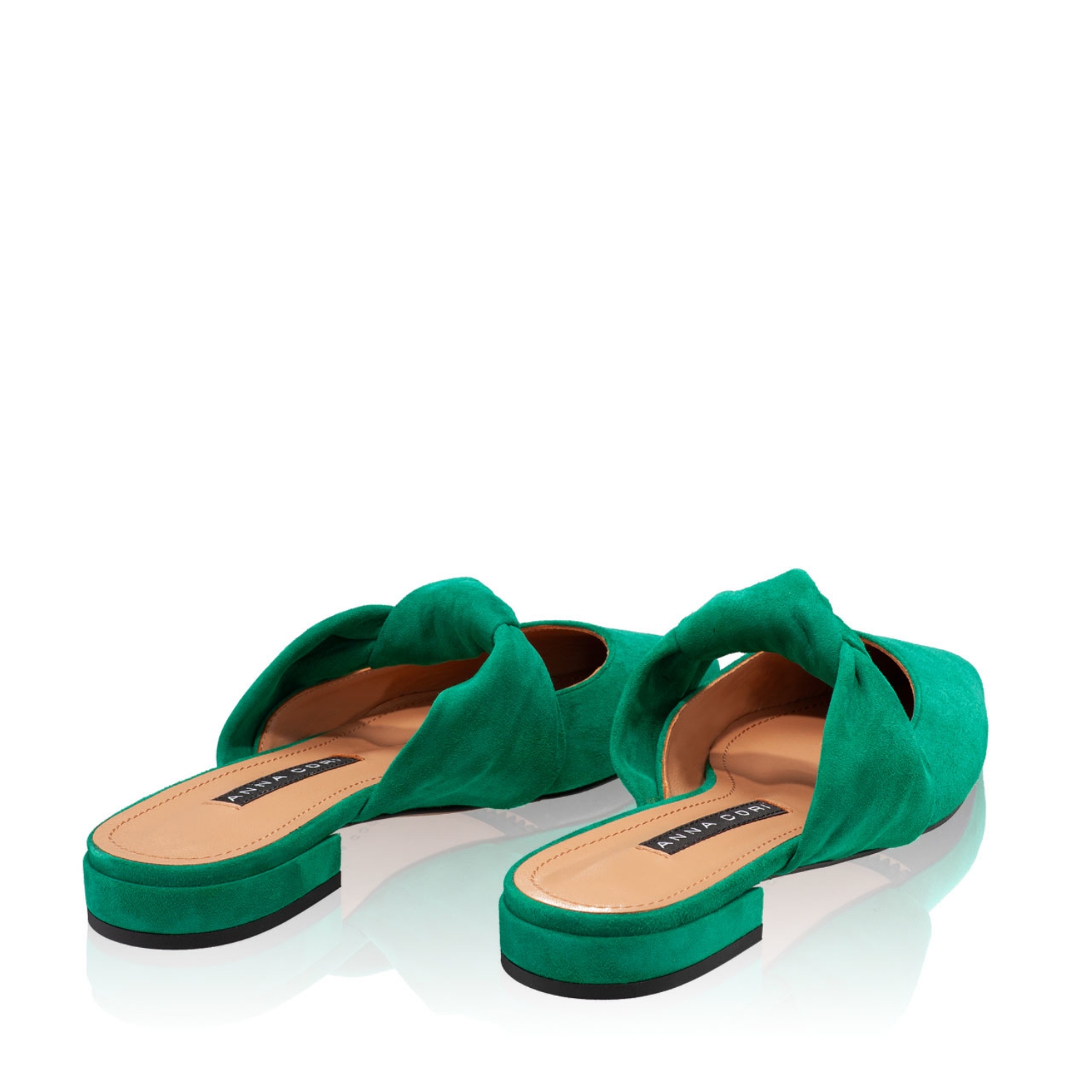 Imagine Papuci din piele Dama 5978 Camoscio Verde