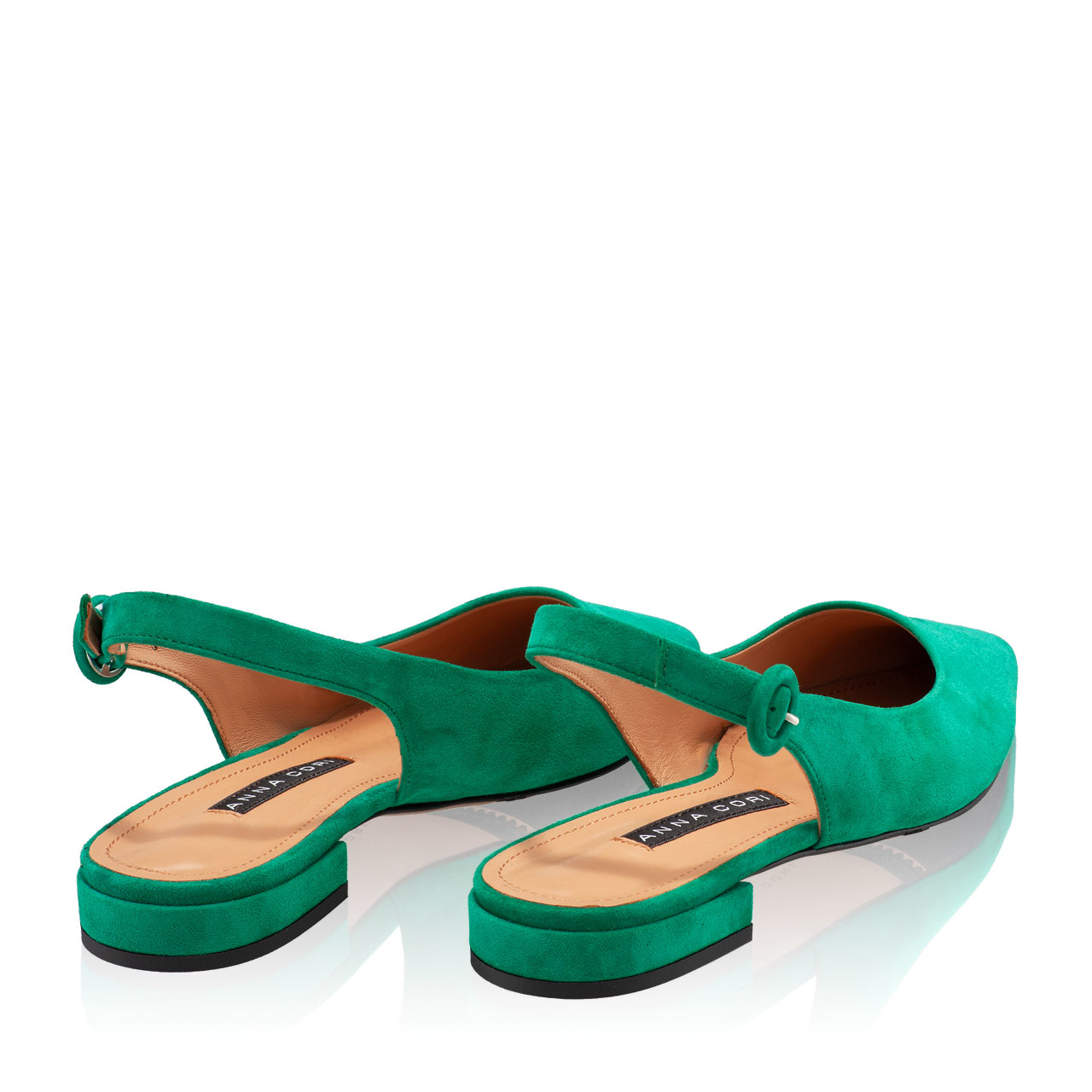 Imagine Pantofi Decupati Dama 5980 Camoscio Verde