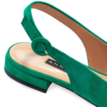 Imagine Pantofi Decupati Dama 5980 Camoscio Verde