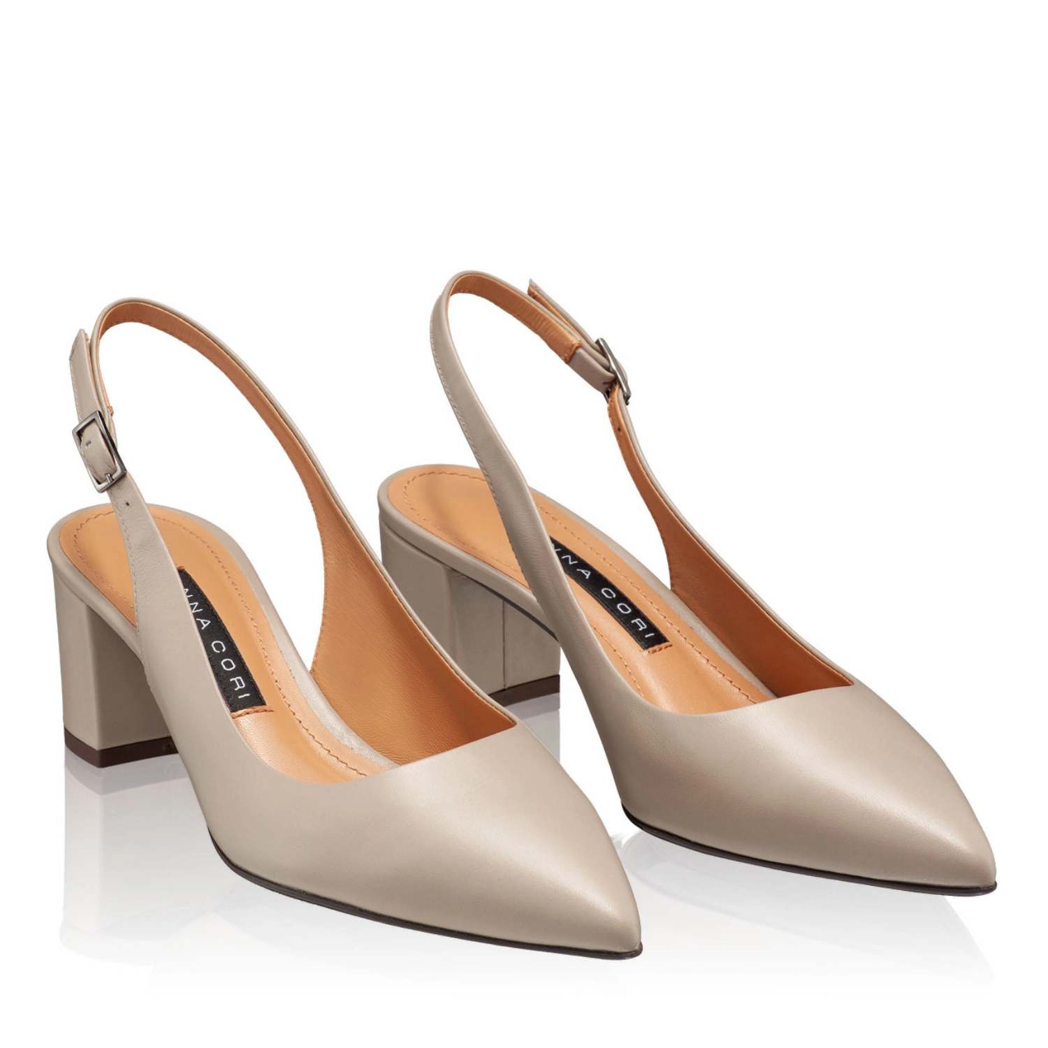 Imagine Pantofi Decupati Damă 5907 Vitello Taupe