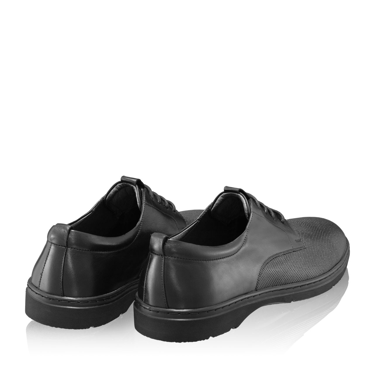 Imagine Pantofi Casual Barbati 6982 Vitello Foro Negru