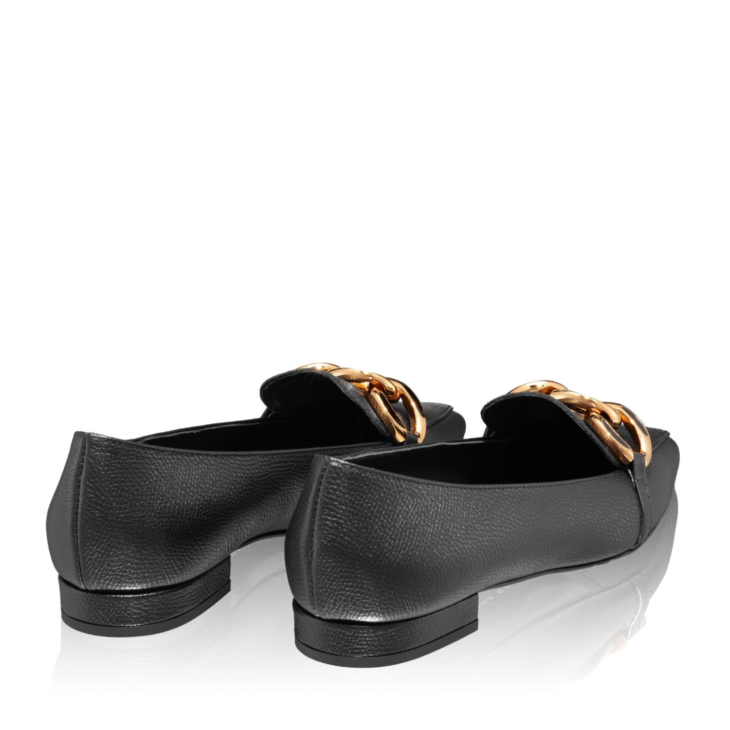 Imagine Pantofi Damă 6084 Vitello Stamp Negru