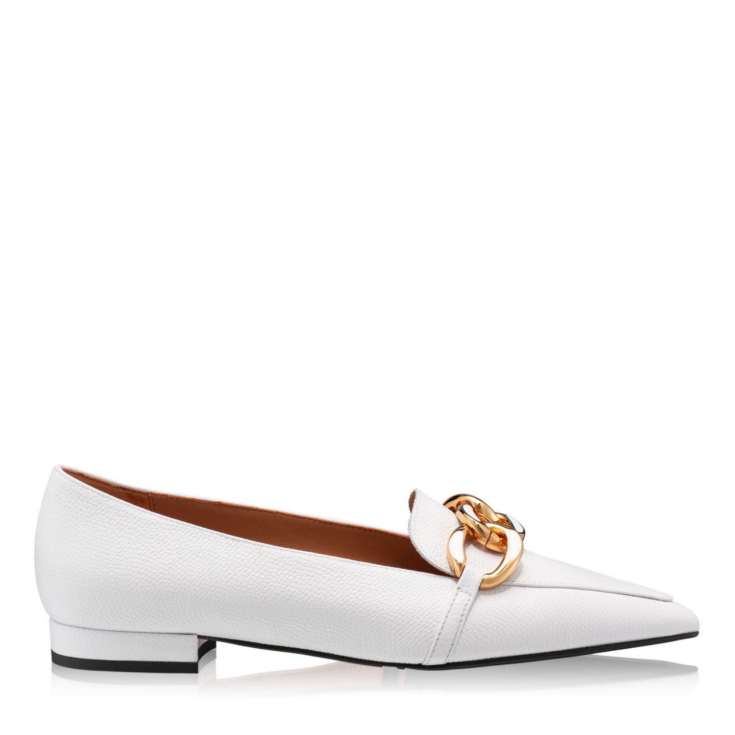 Imagine Pantofi Damă 6084 Vitello Stamp Alb