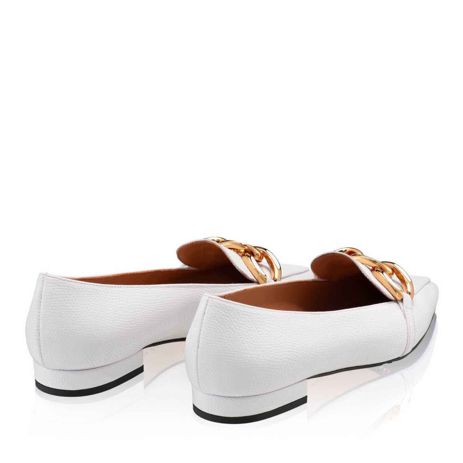 Imagine Pantofi Damă 6084 Vitello Stamp Alb