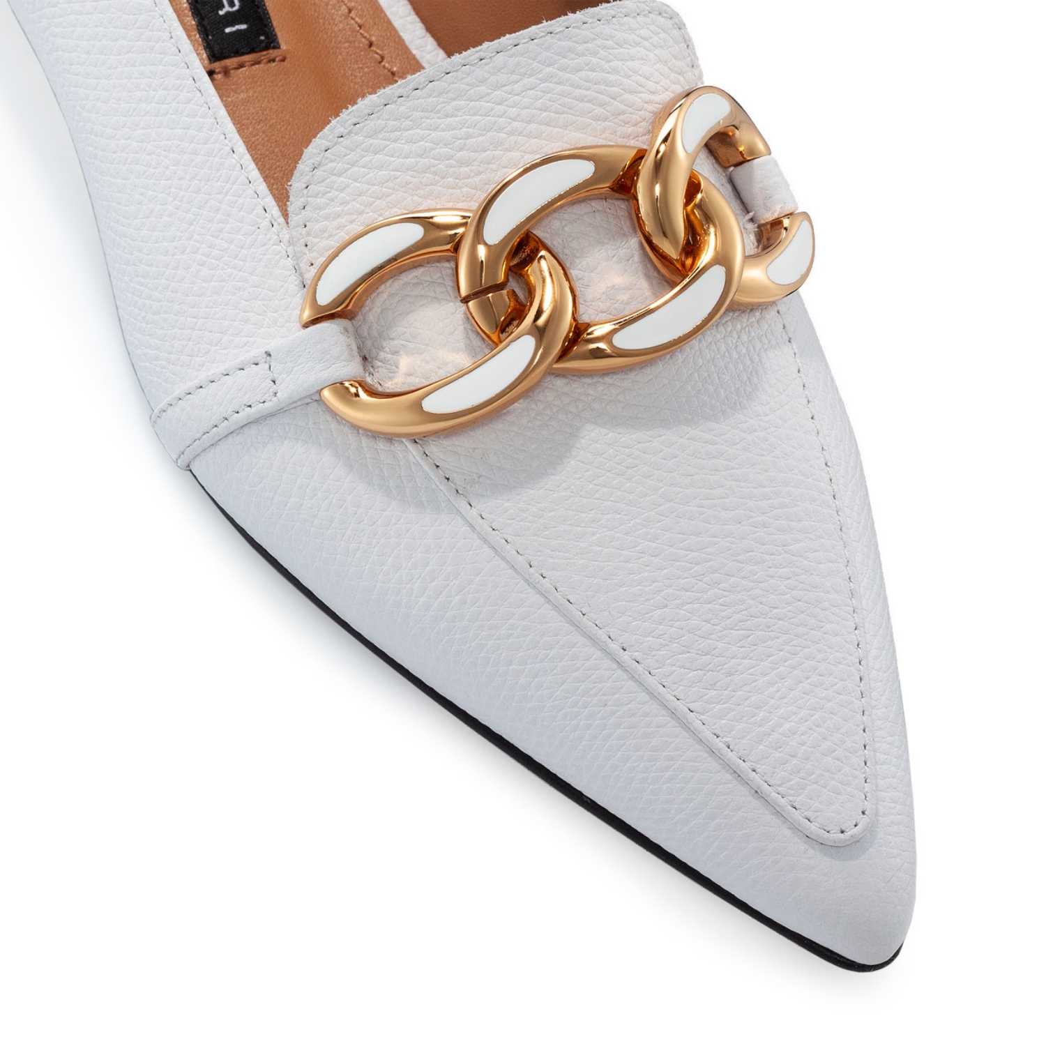 Imagine Pantofi Damă 6084 Vitello Stamp Alb