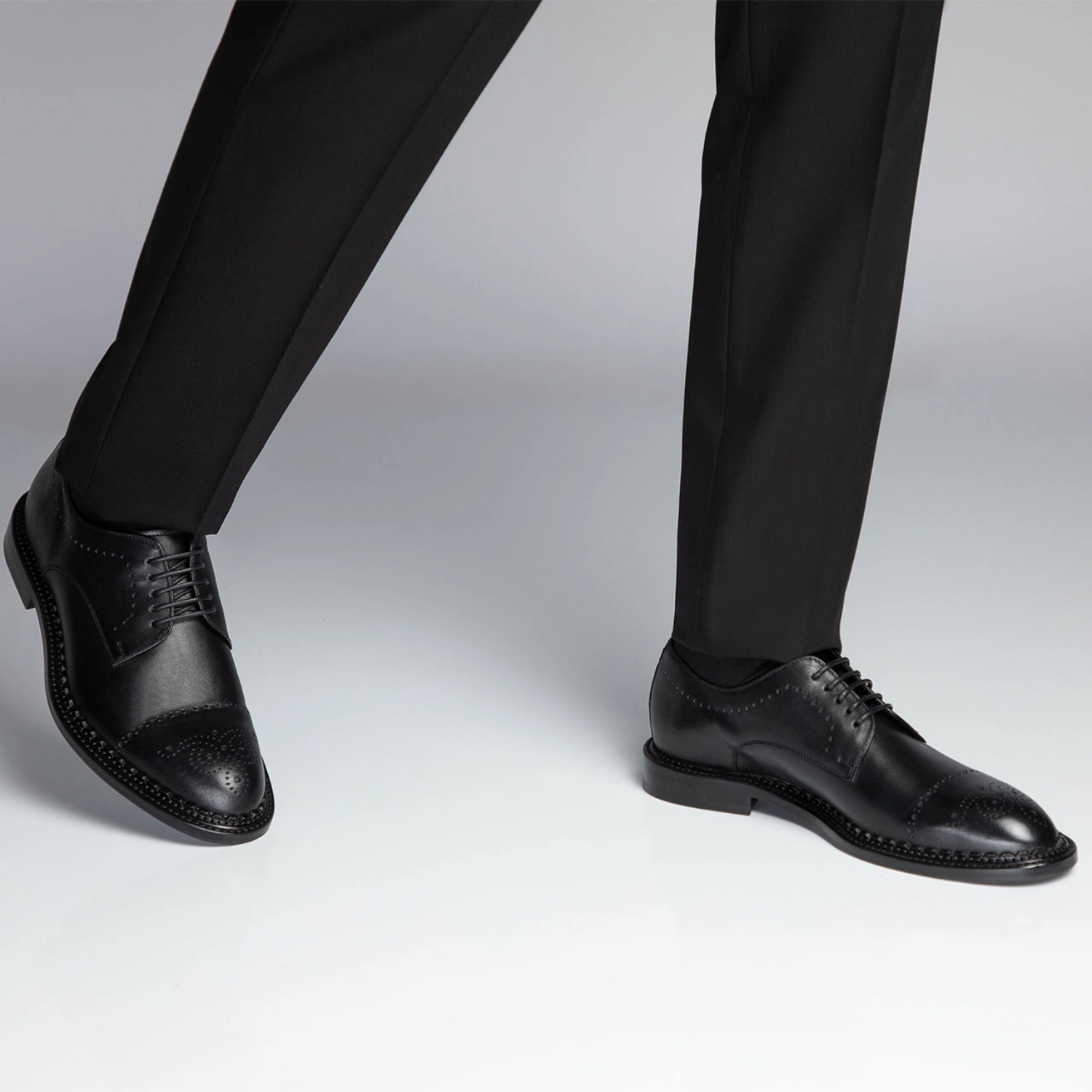 Imagine Pantofi Eleganti Barbati 7027 Vitello Negru