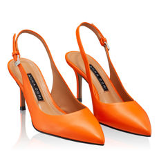 Pantofi Decupati Dama 5728 Vitello Arancio