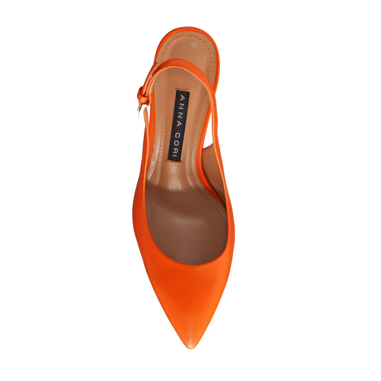 Imagine Pantofi Decupati Dama 5728 Vitello Arancio