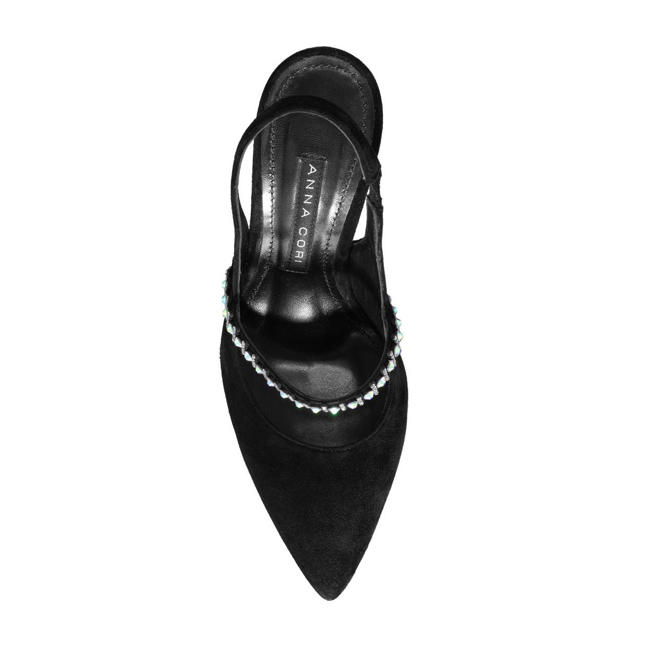 Imagine Pantofi Decupati Damă 5524 Camoscio Negru