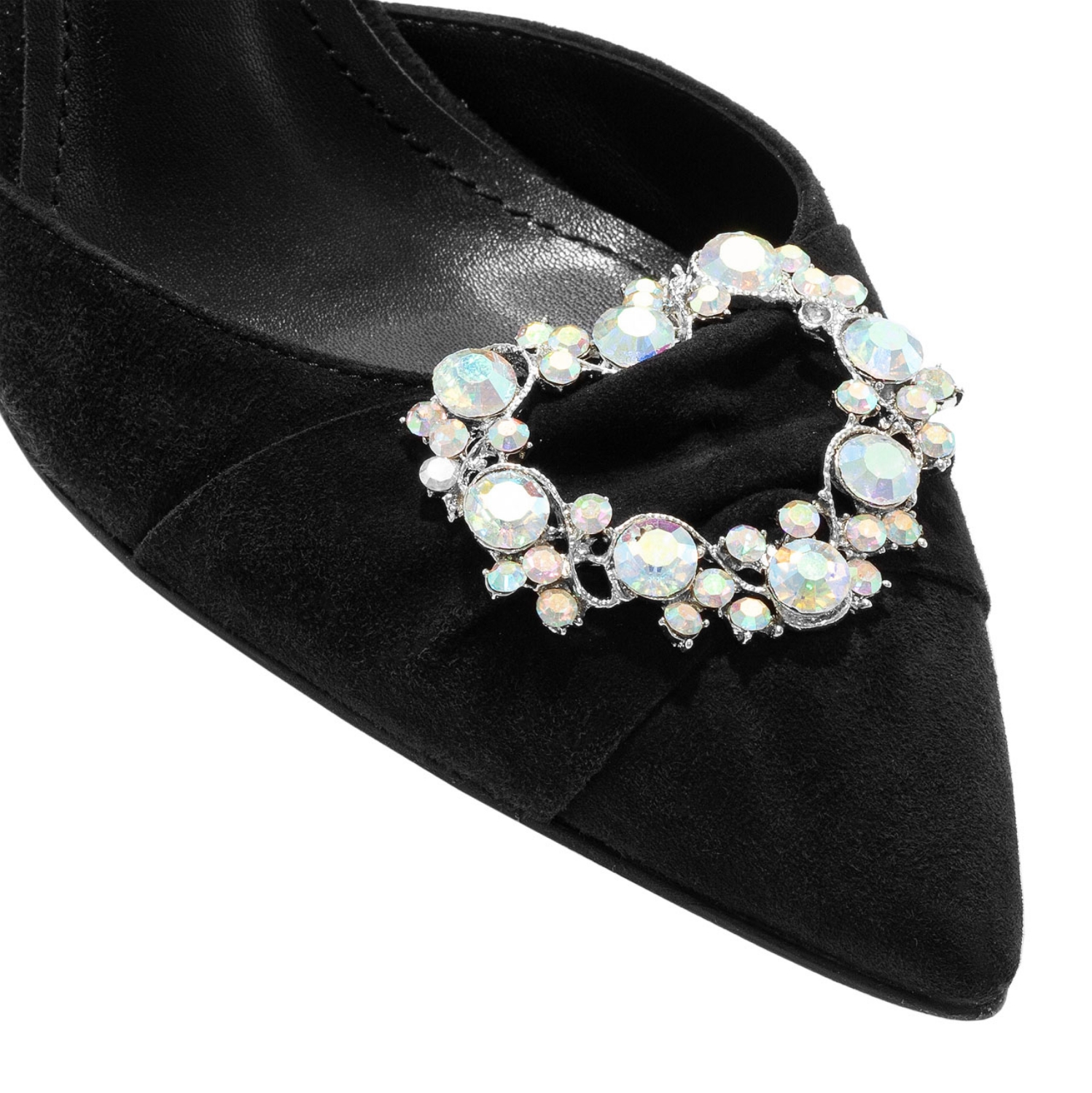 Imagine Pantofi Decupati Damă 5537 Camoscio Negru