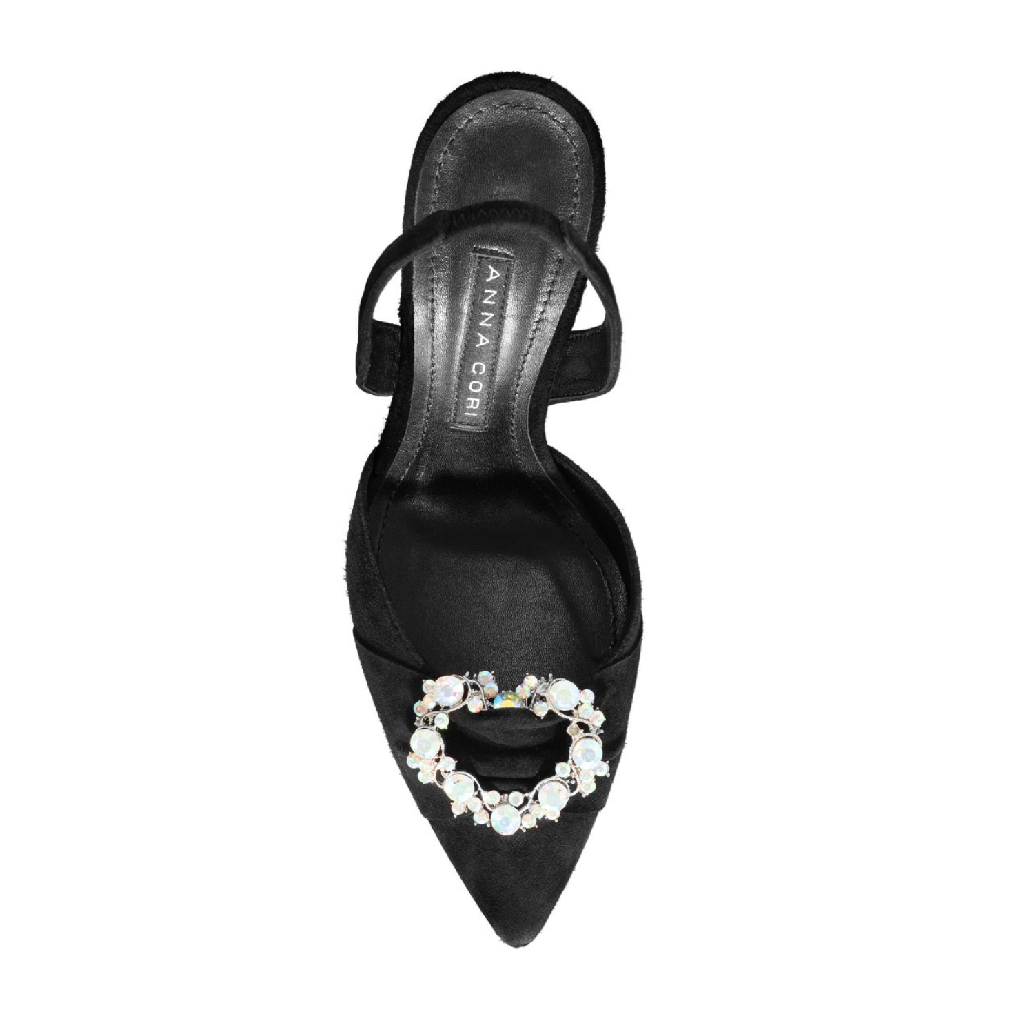 Imagine Pantofi Decupati Damă 5537 Camoscio Negru