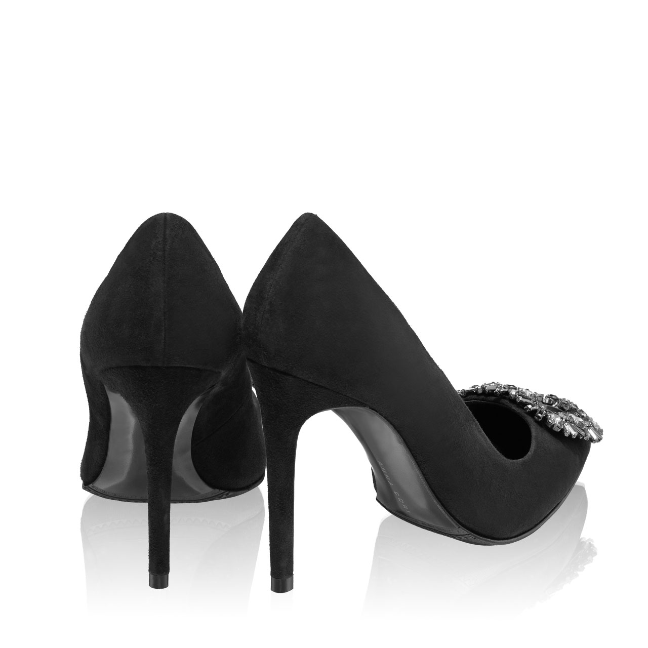 Imagine Pantofi Eleganti Dama 6097 Camoscio Negru