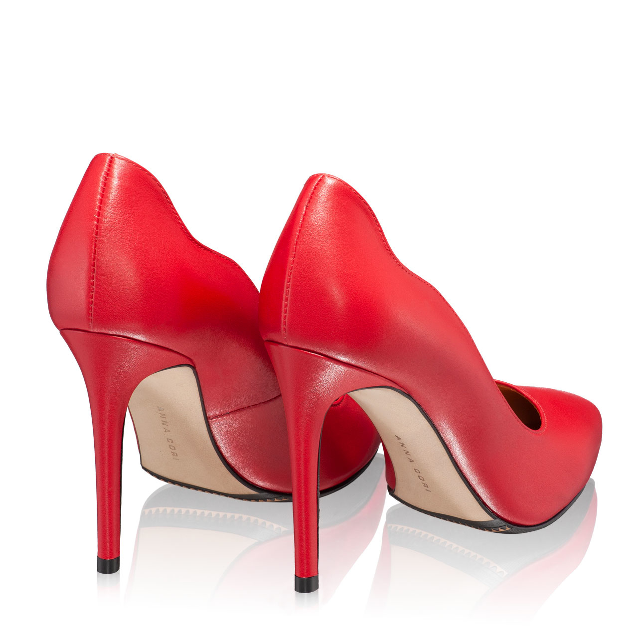 Imagine Pantofi Eleganti Dama 6056 Vitello Rosso