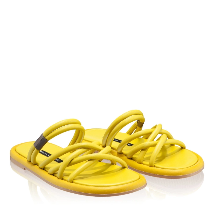 Papuci din piele Dama 5974 Nappa Lime Papuci din piele Dama 5974 Nappa Lime