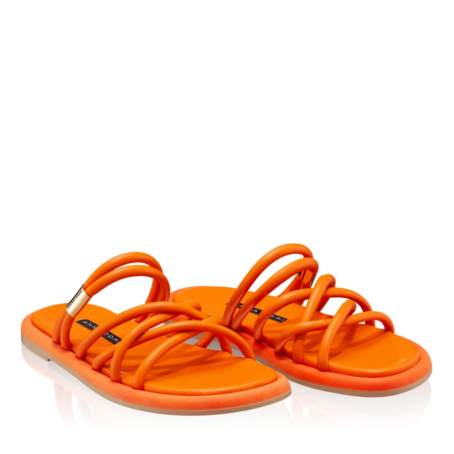Imagine Papuci din piele Dama 5974 Nappa Arancio